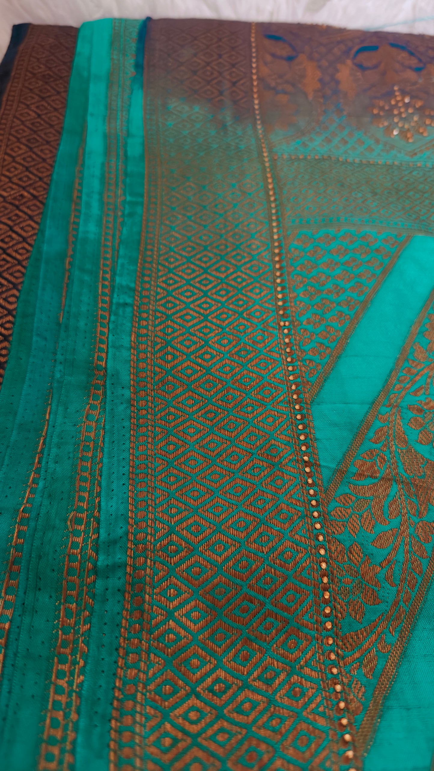 Banarasi Silk Saree with Stitched Blouse