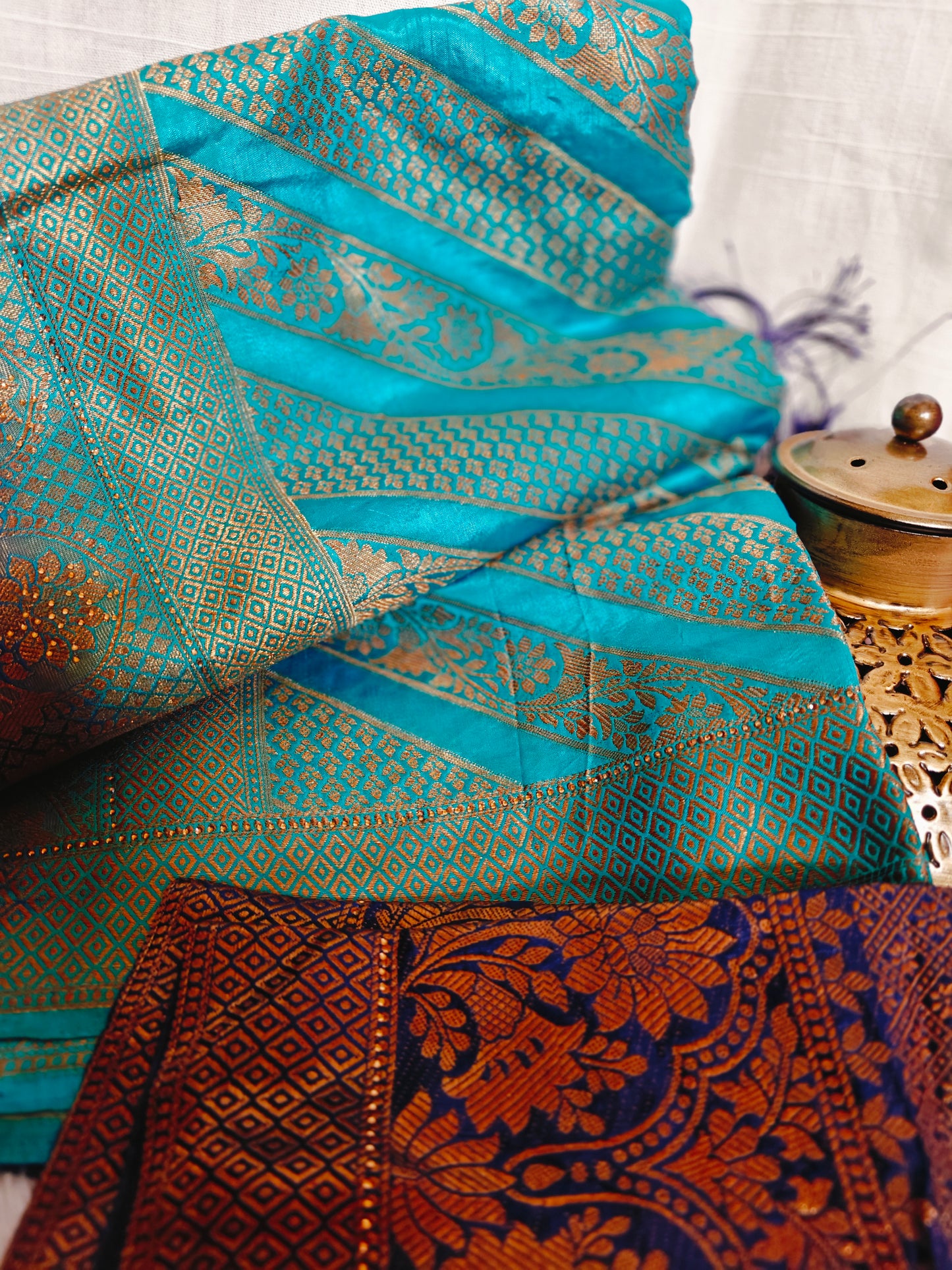 Banarasi Silk Saree with Stitched Blouse