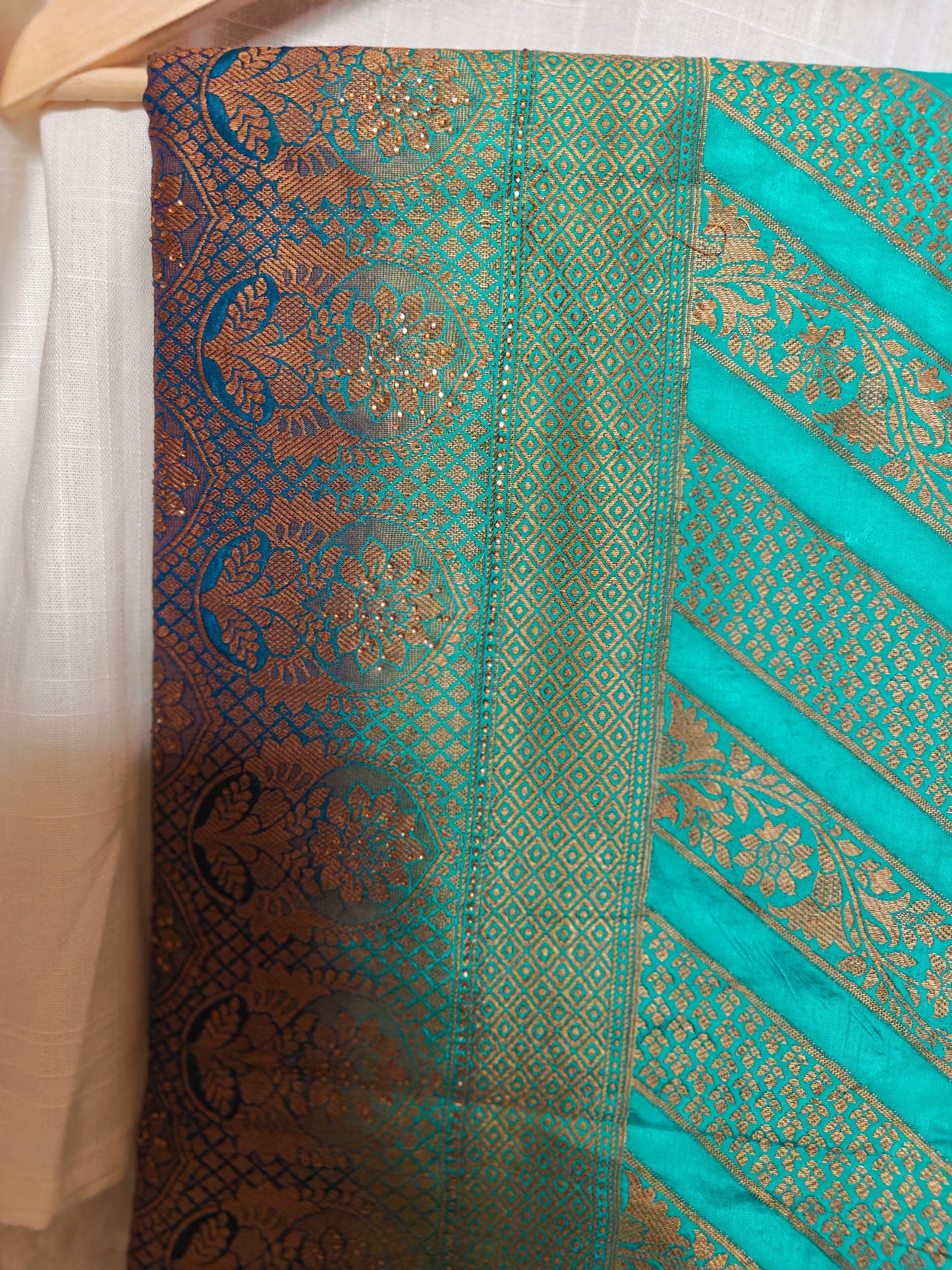 Banarasi Silk Saree with Stitched Blouse