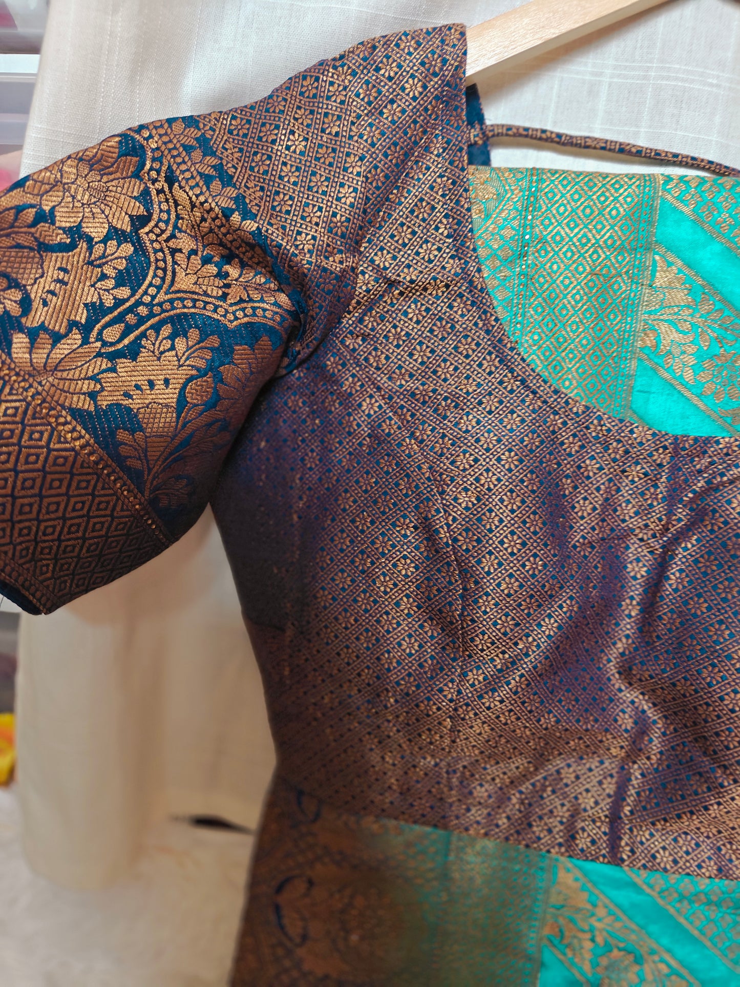 Banarasi Silk Saree with Stitched Blouse