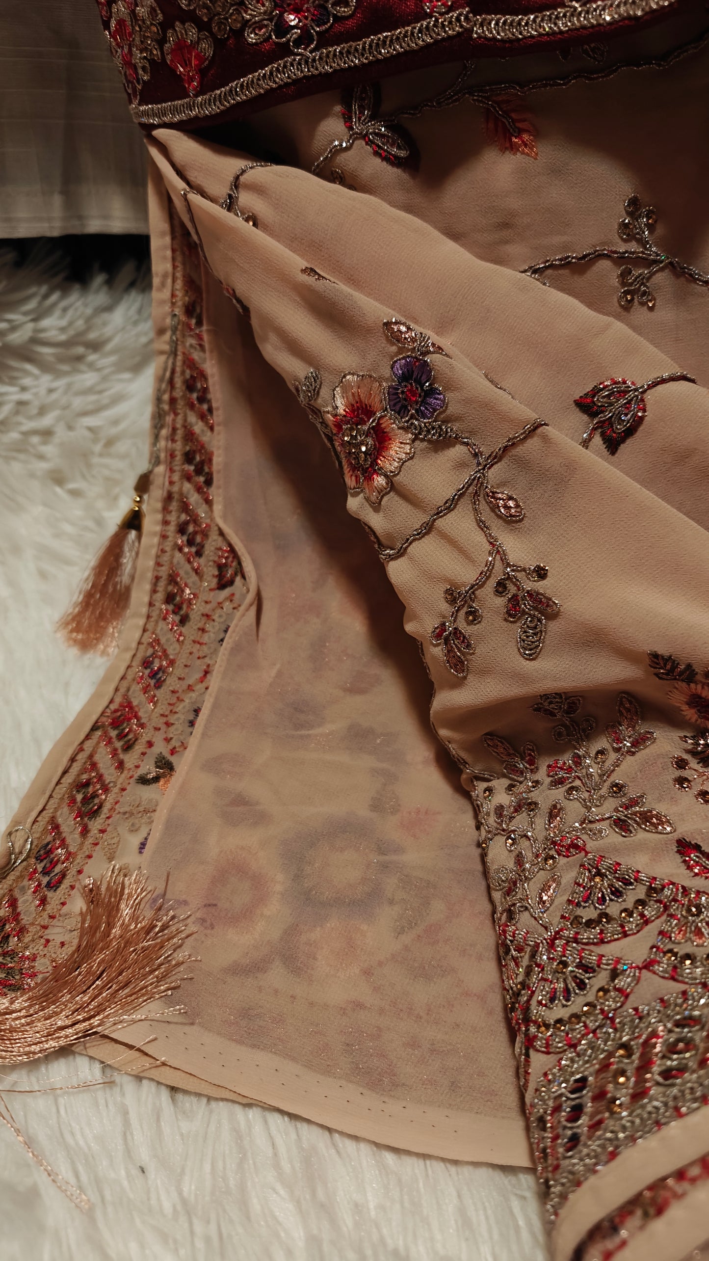 Party Wear Saree with Stitched Blouse