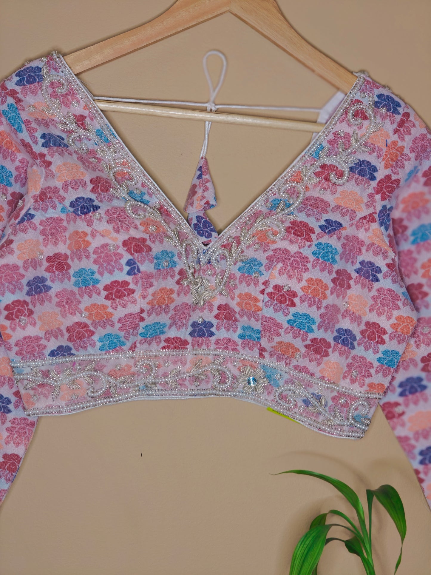 Nepali Dhaka Embroidery Blouse