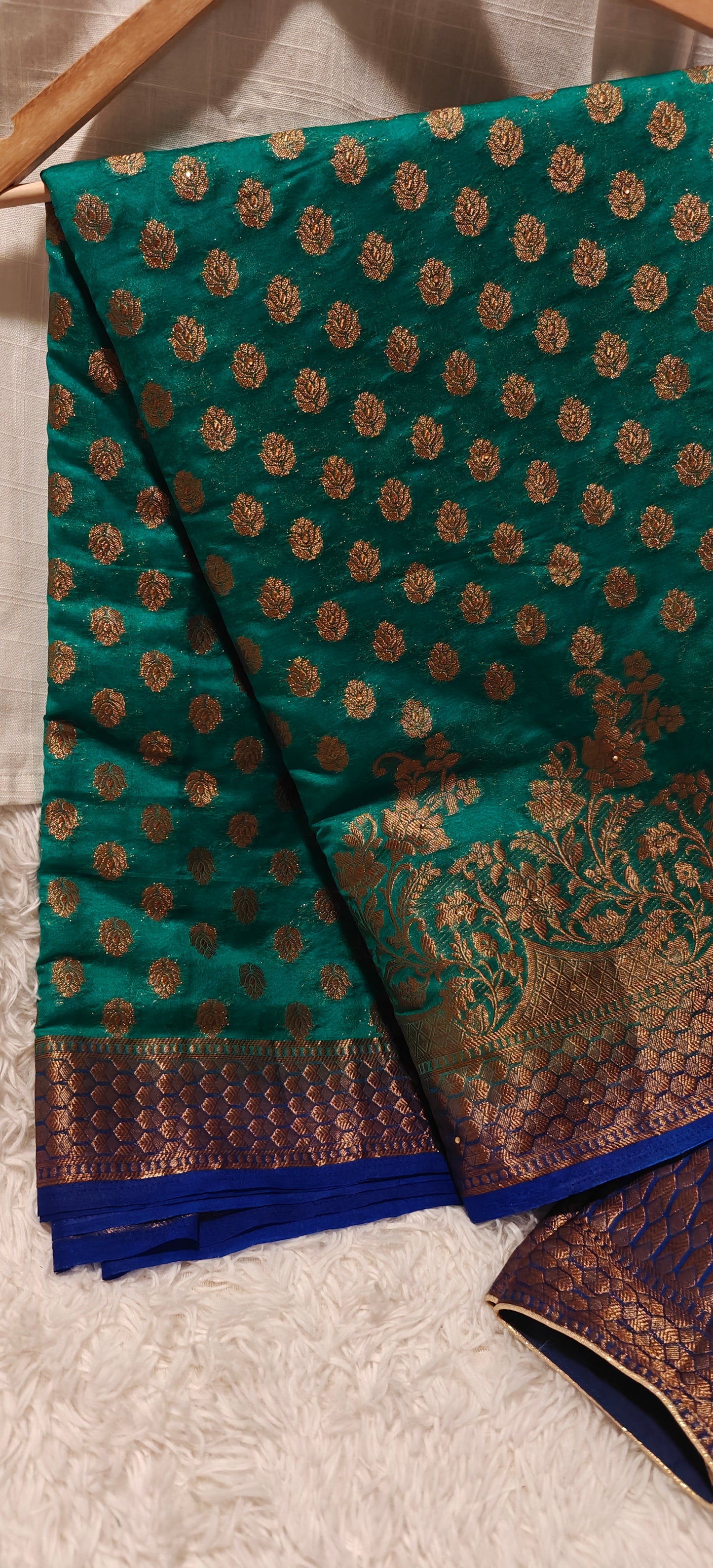 Banarasi Silk Saree with Ready-to-Wear Blouse