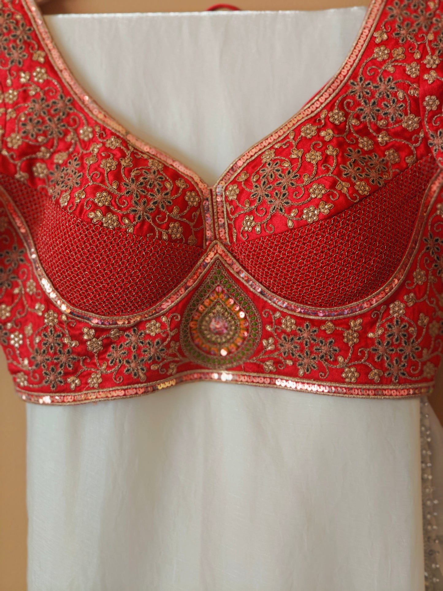 Party Wear Sari with ready to wear Blouse