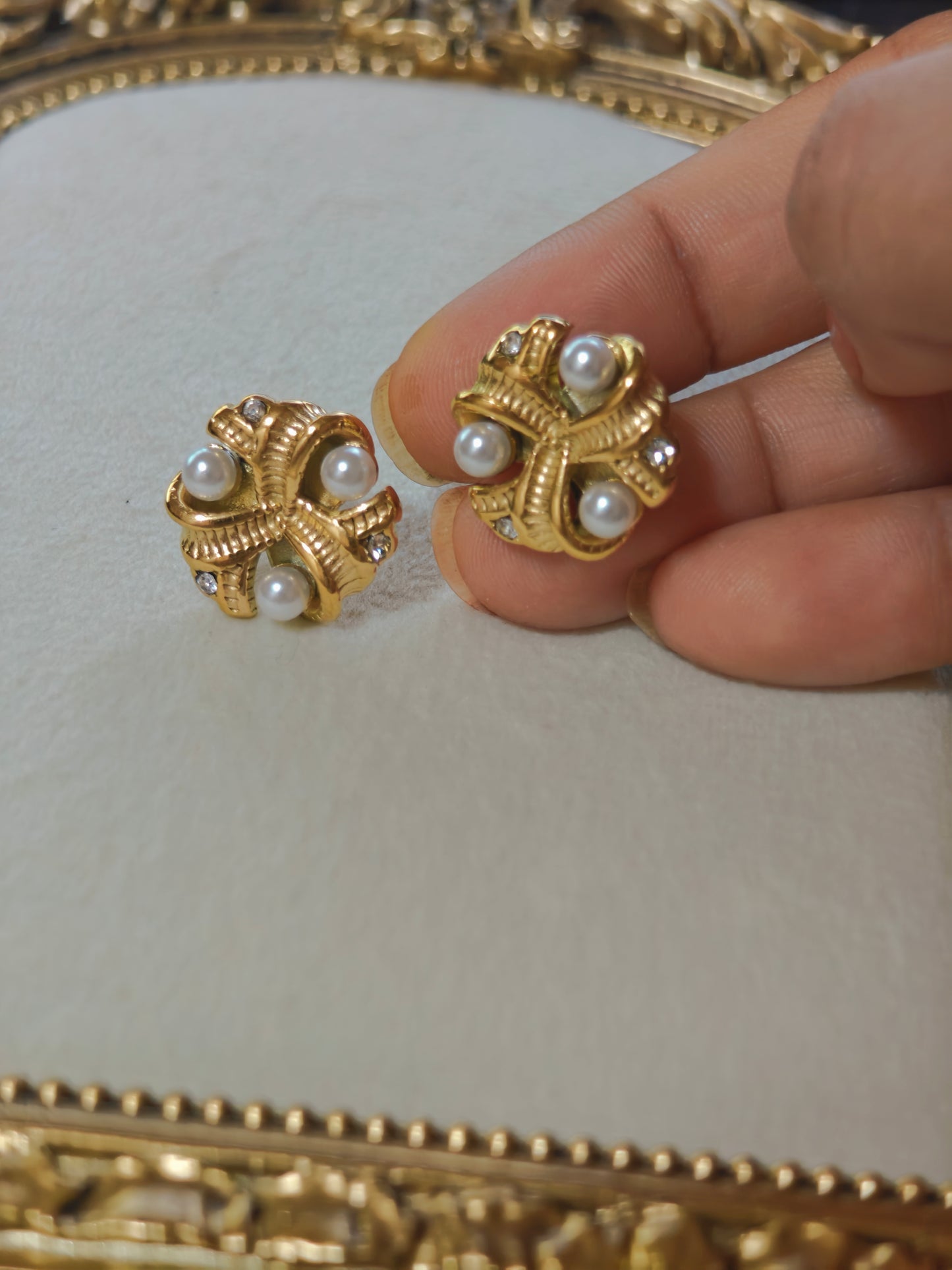 Chunky 18k Gold Plated Earrings
