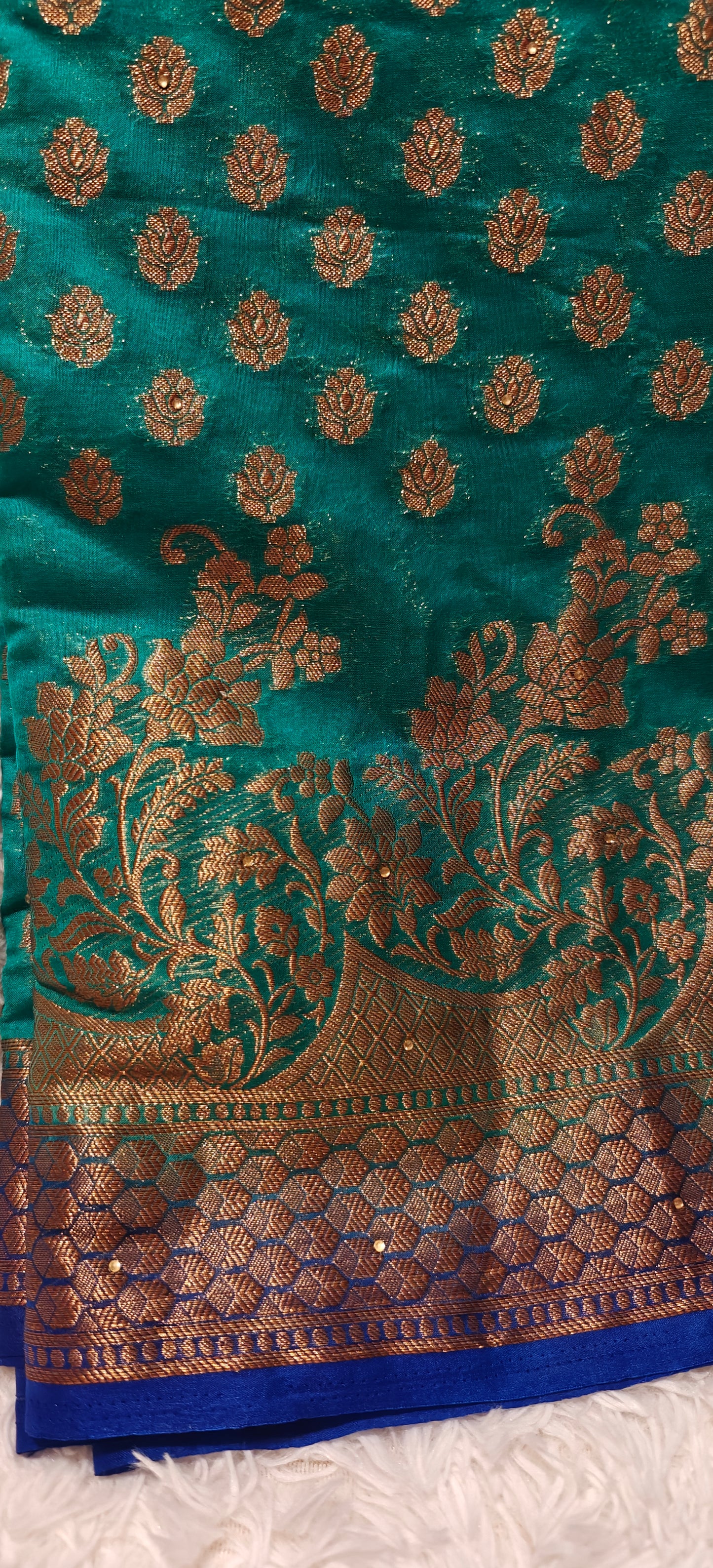 Banarasi Silk Saree with Ready-to-Wear Blouse