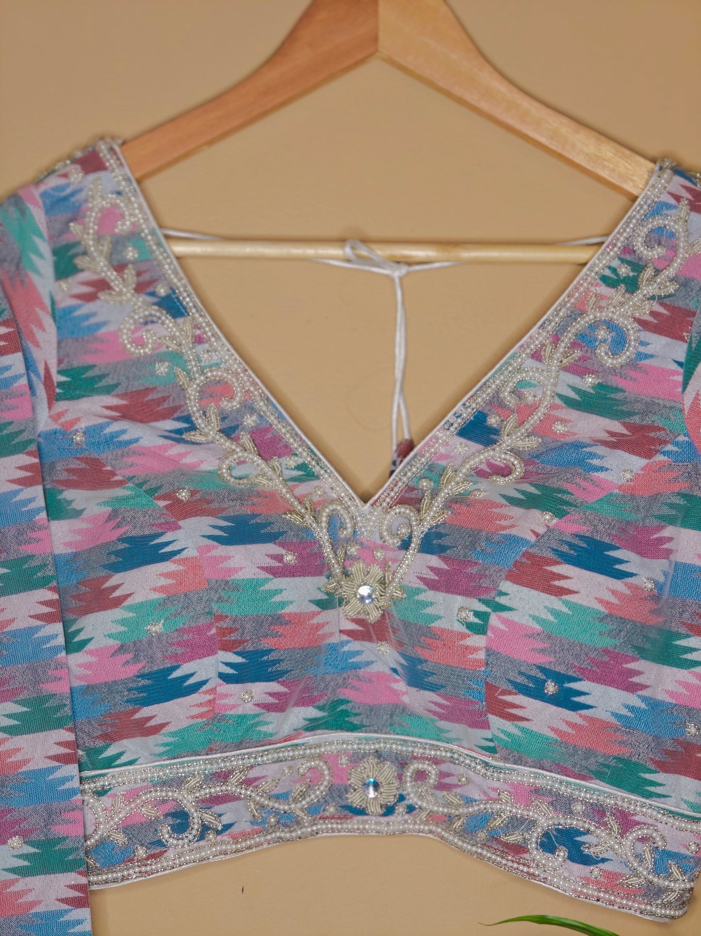 Nepali Dhaka Embroidery Blouse