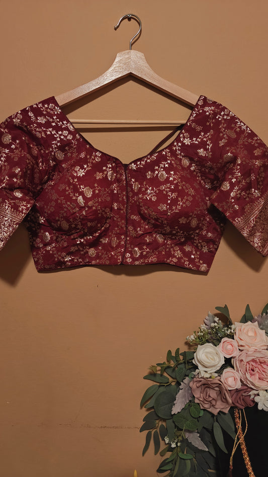 Designer Floral print Ready-to-Wear Blouse