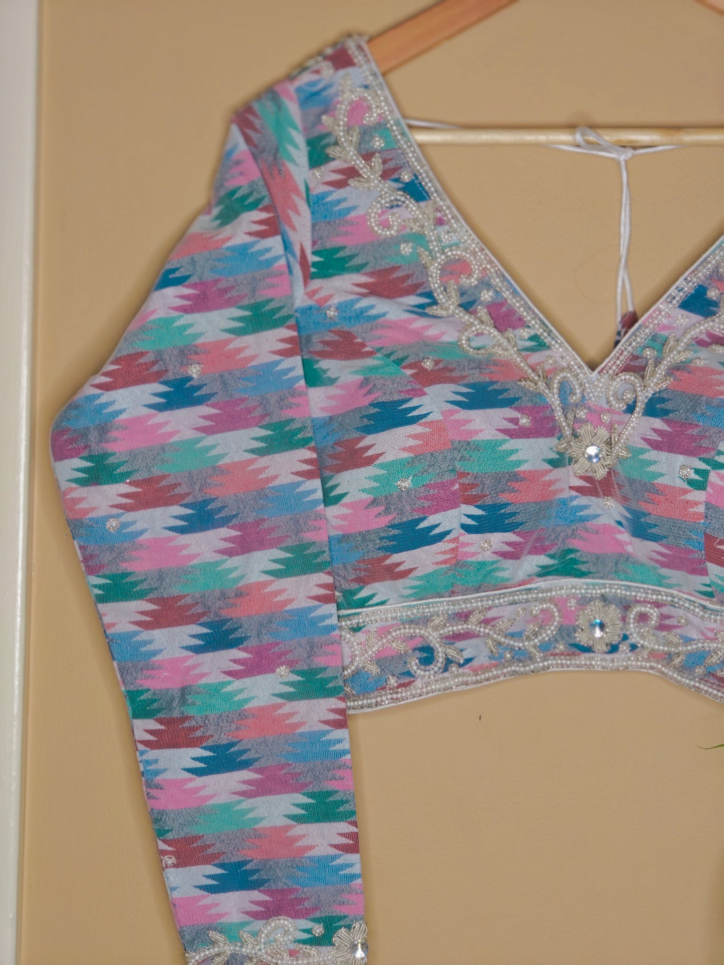 Nepali Dhaka Embroidery Blouse