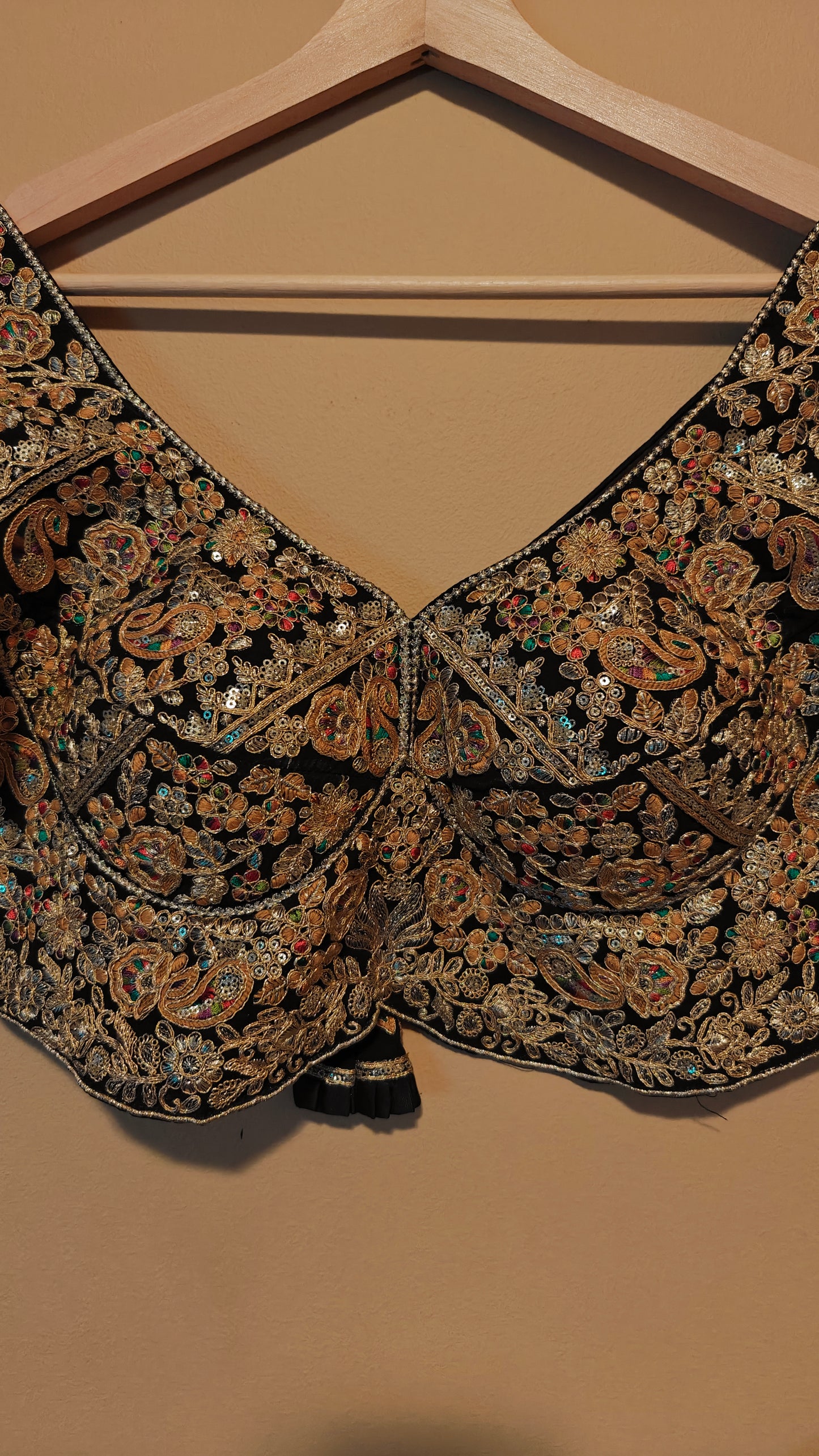 Black Color Sabhyasachi-Style Ready-to-Wear Blouse