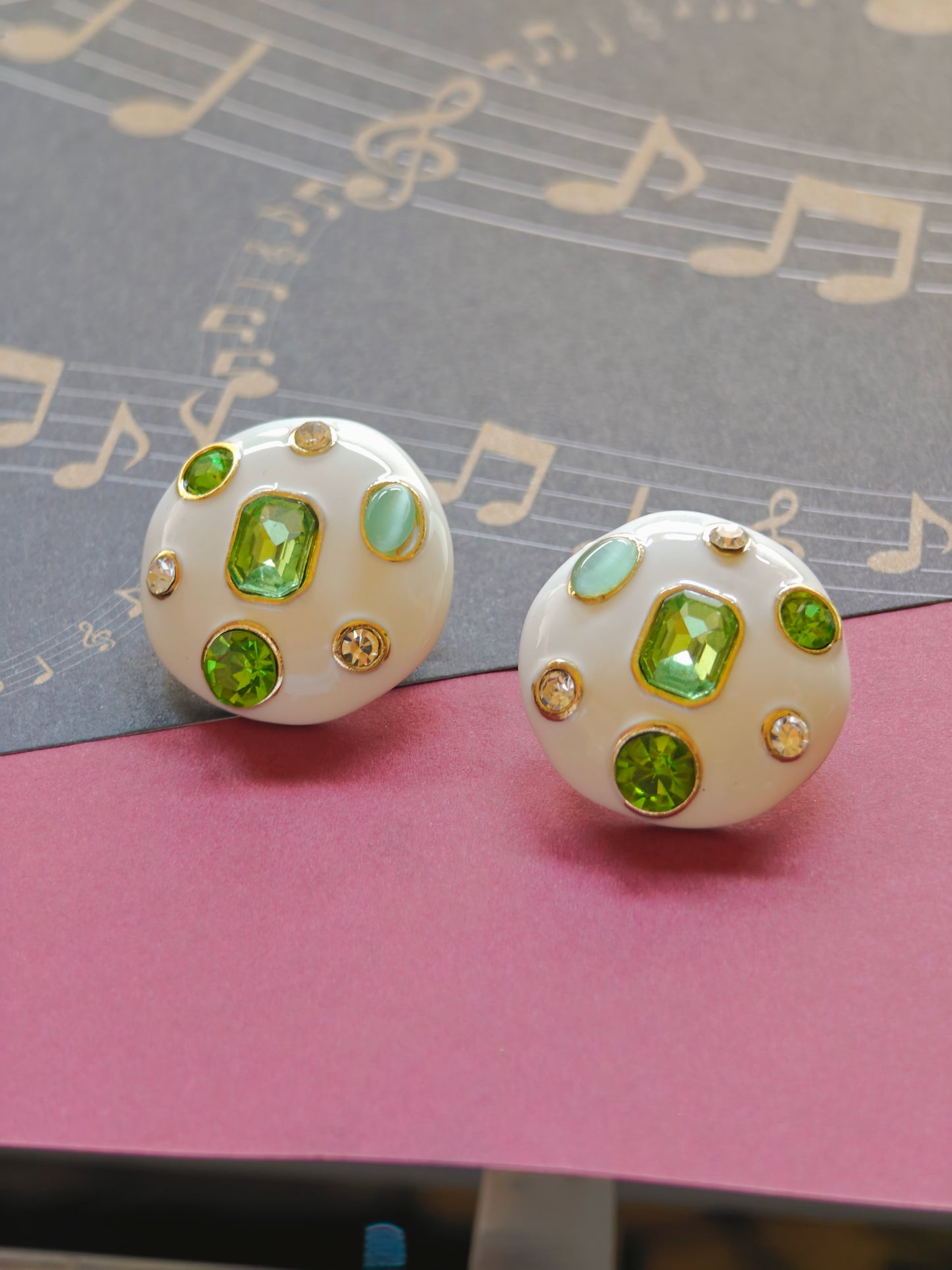 Mossonite Stone Earring