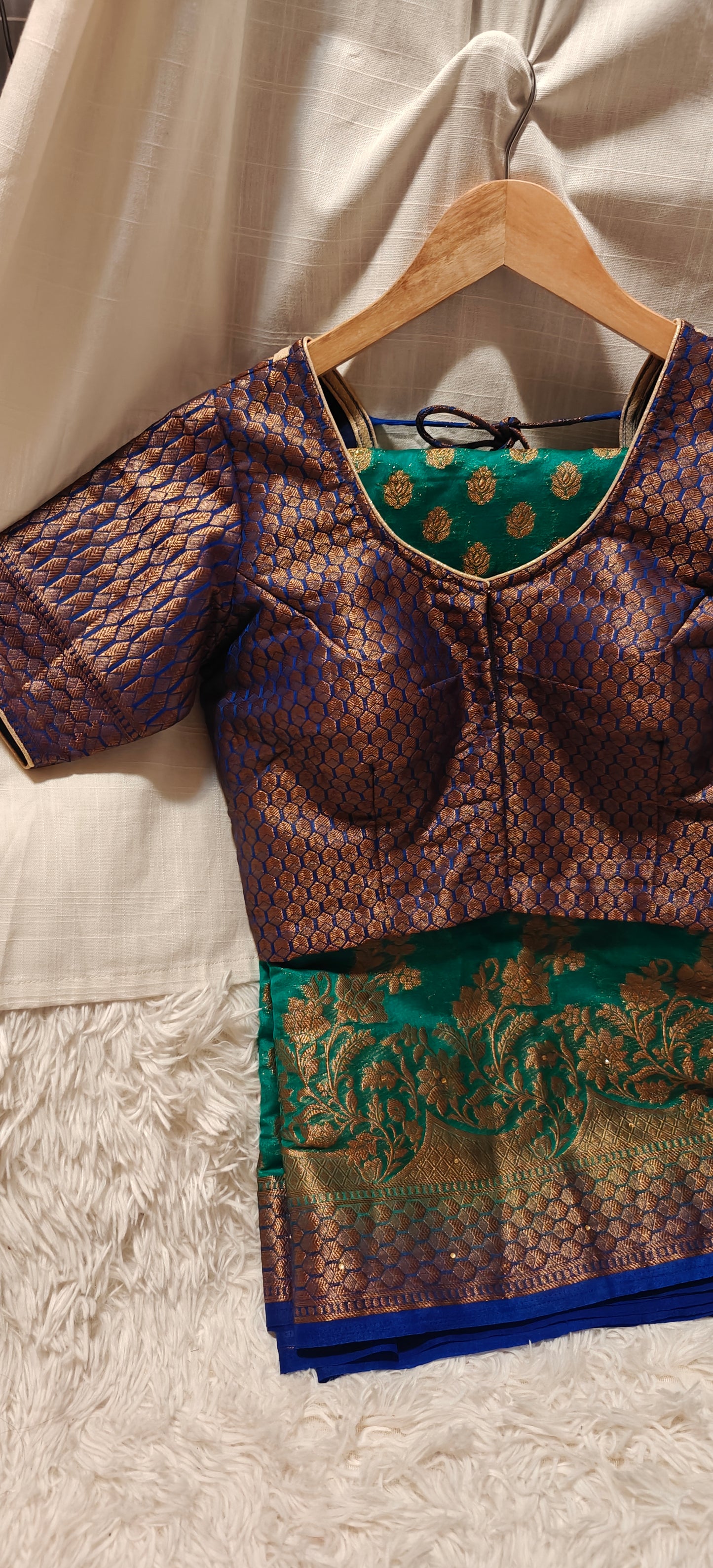 Banarasi Silk Saree with Ready-to-Wear Blouse