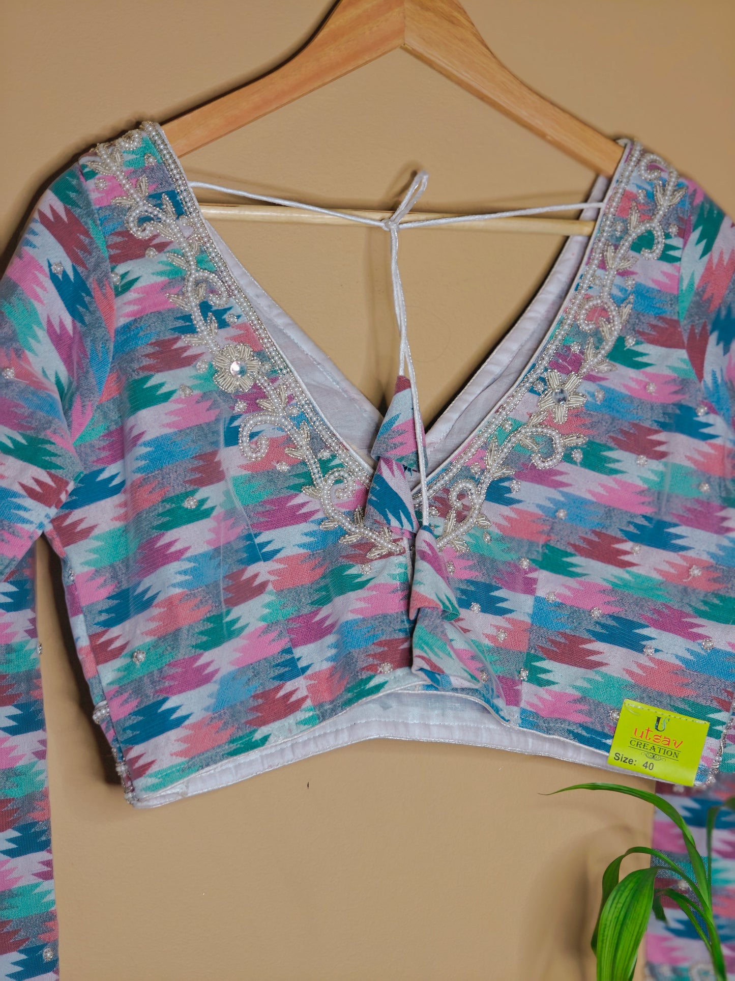 Nepali Dhaka Embroidery Blouse