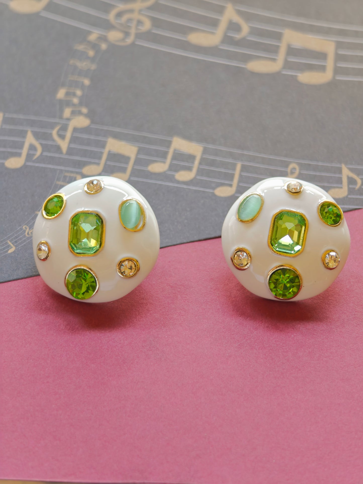 Mossonite Stone Earring