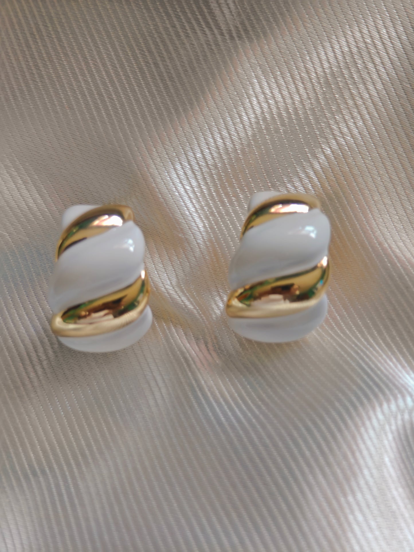Multi Color Enamel Earrings