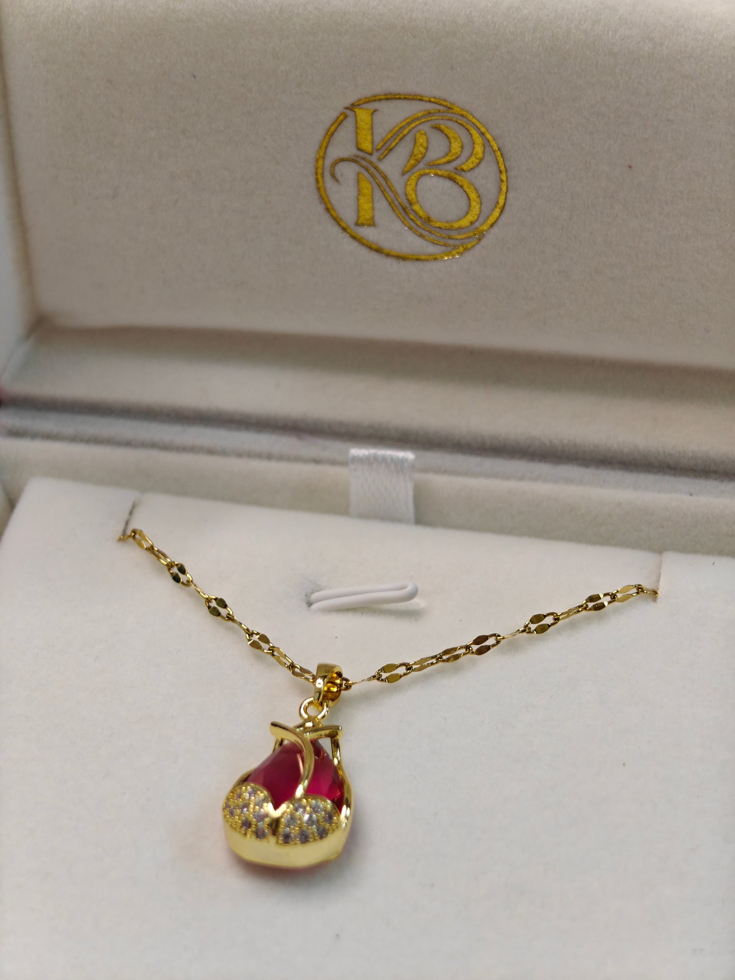 Dublet Necklace Set 18k Gold Plated Stainless Steel Necklace