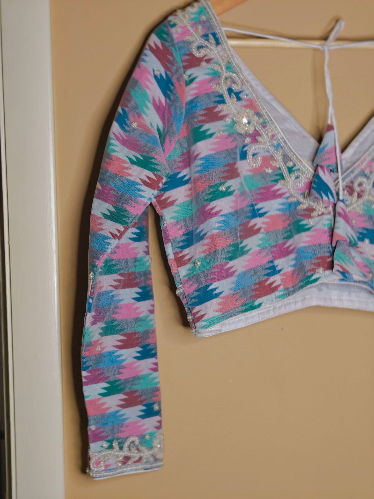 Nepali Dhaka Embroidery Blouse