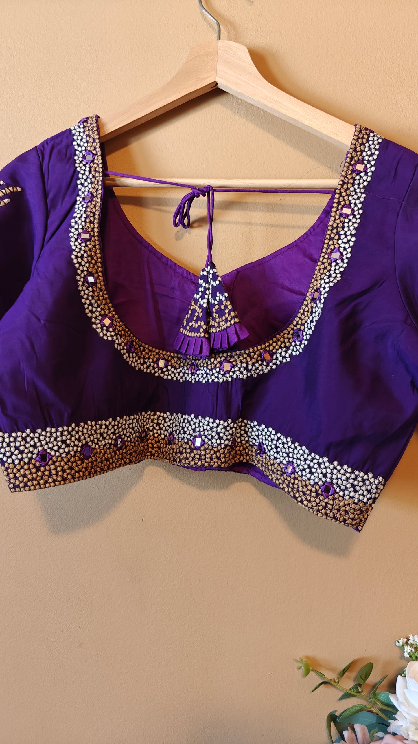 Purple Party Wear Blouse