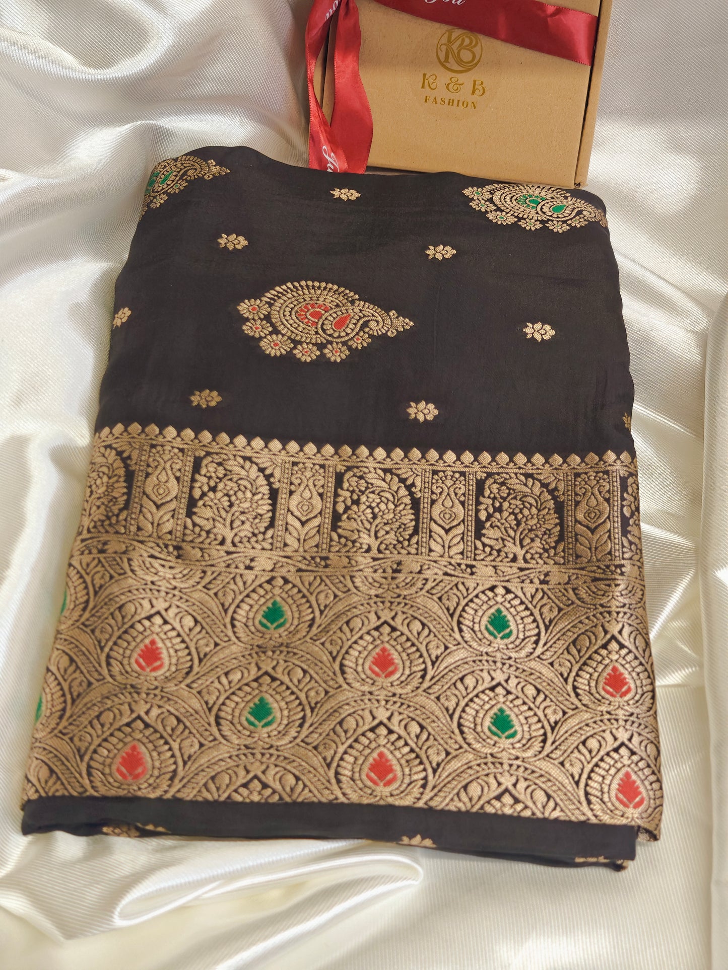 Black Party Wear Pure Viscose Saree