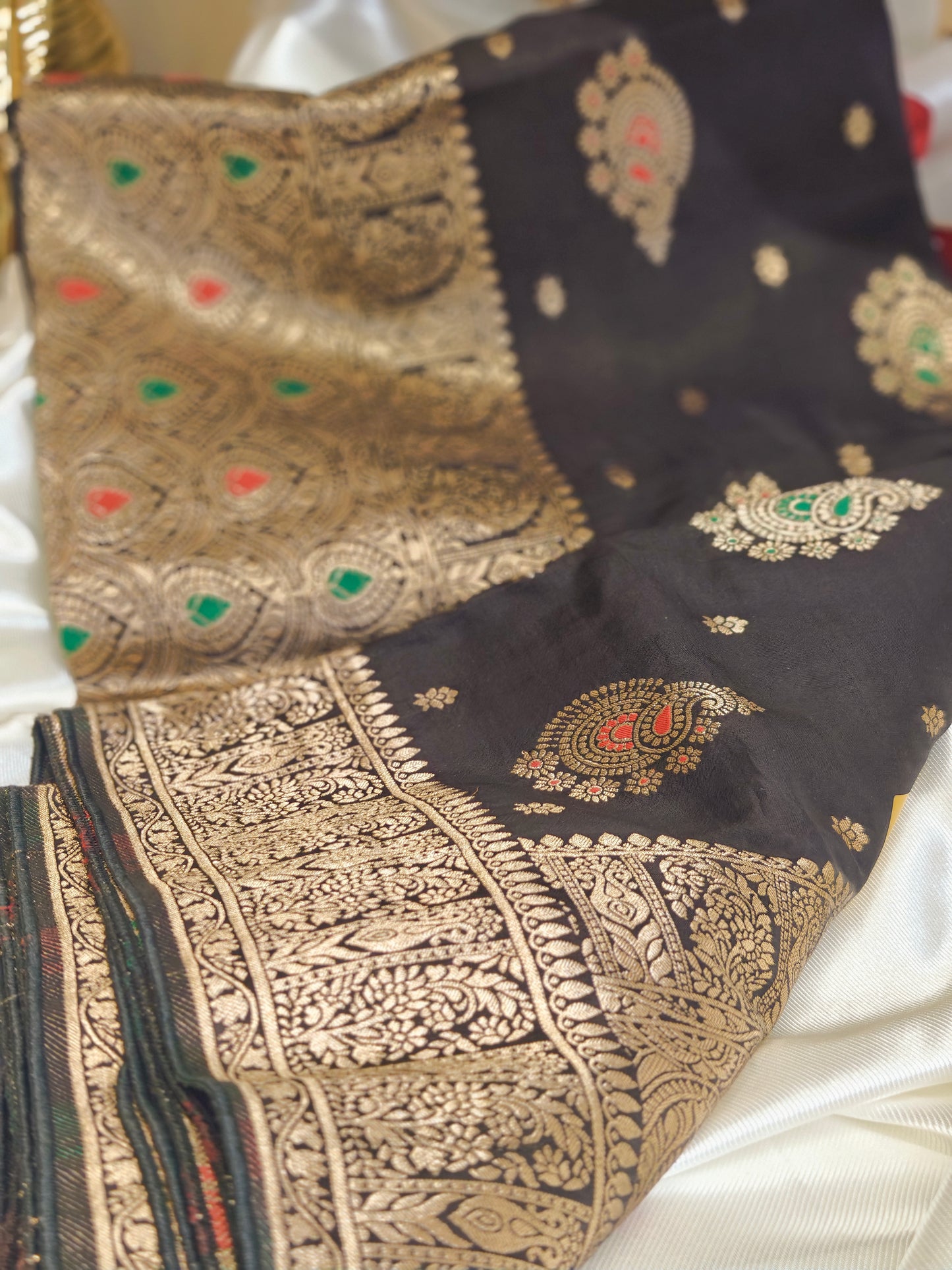 Black Party Wear Pure Viscose Saree