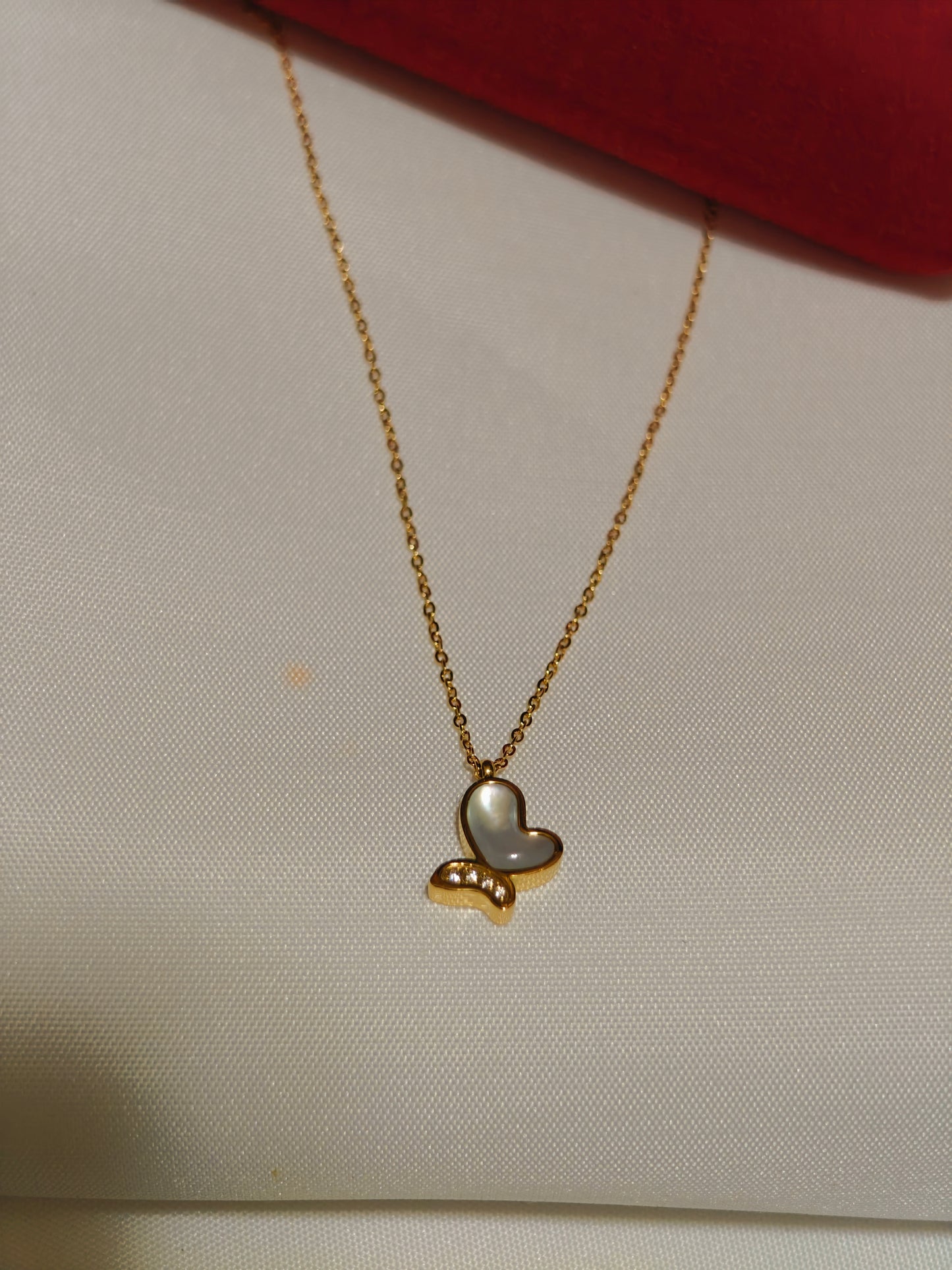 Butterfly 18k Gold Plated Stainless Steel Necklace