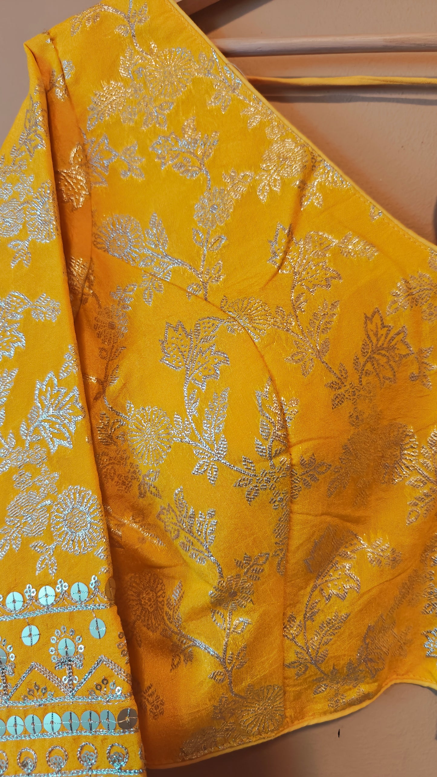 Yellow Dola Silk Blouse