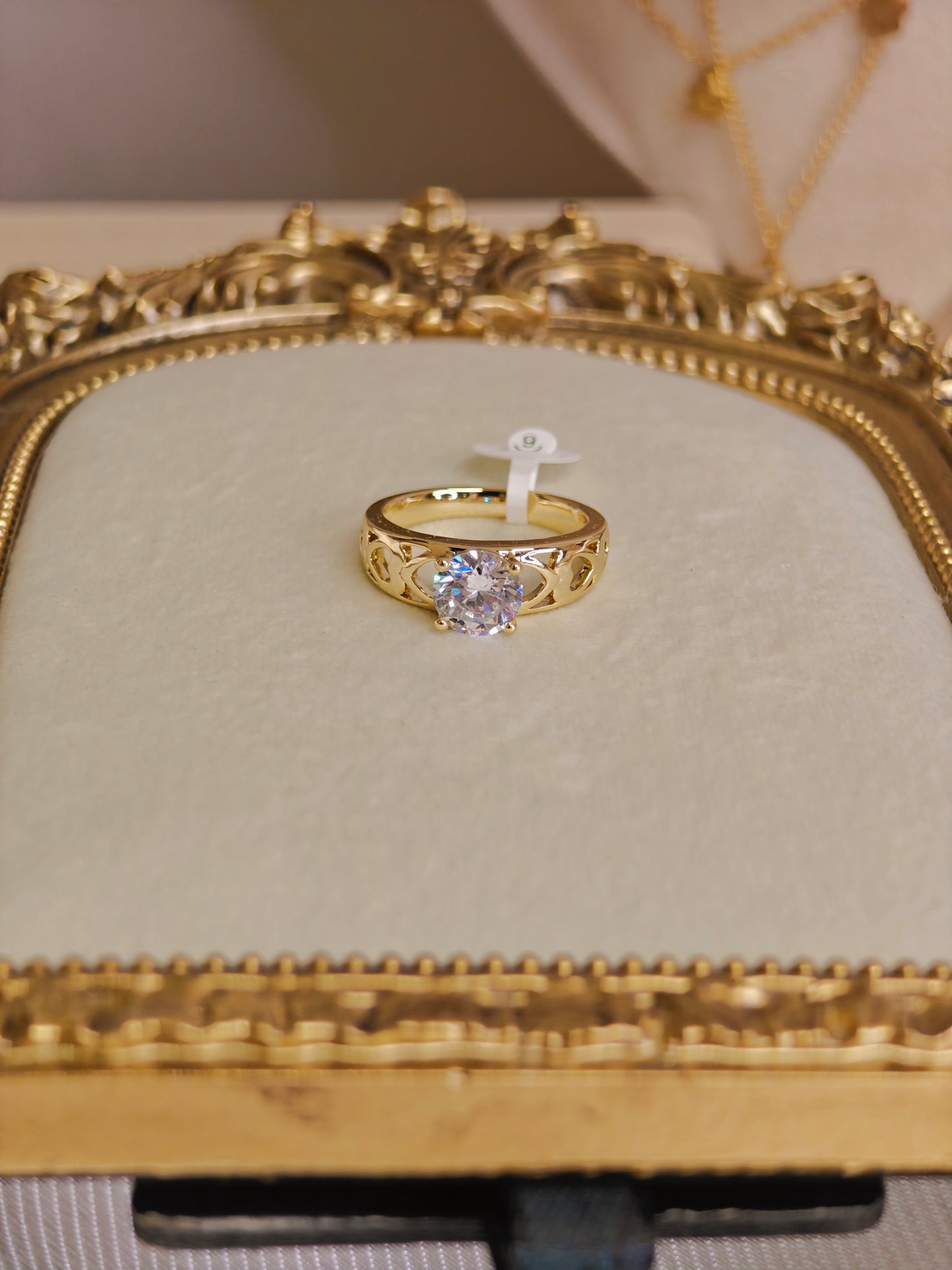 Mossonite Diamond Cut Ring