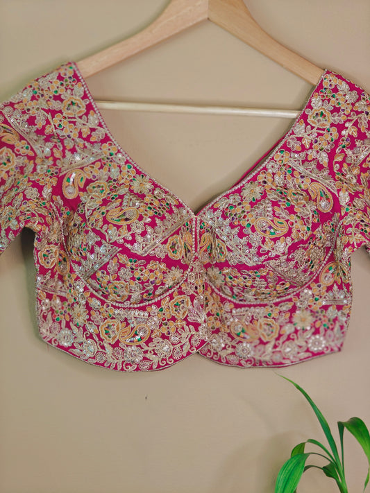 Sabhyasachi-Style Blouse – Ready-to-Wear Elegance