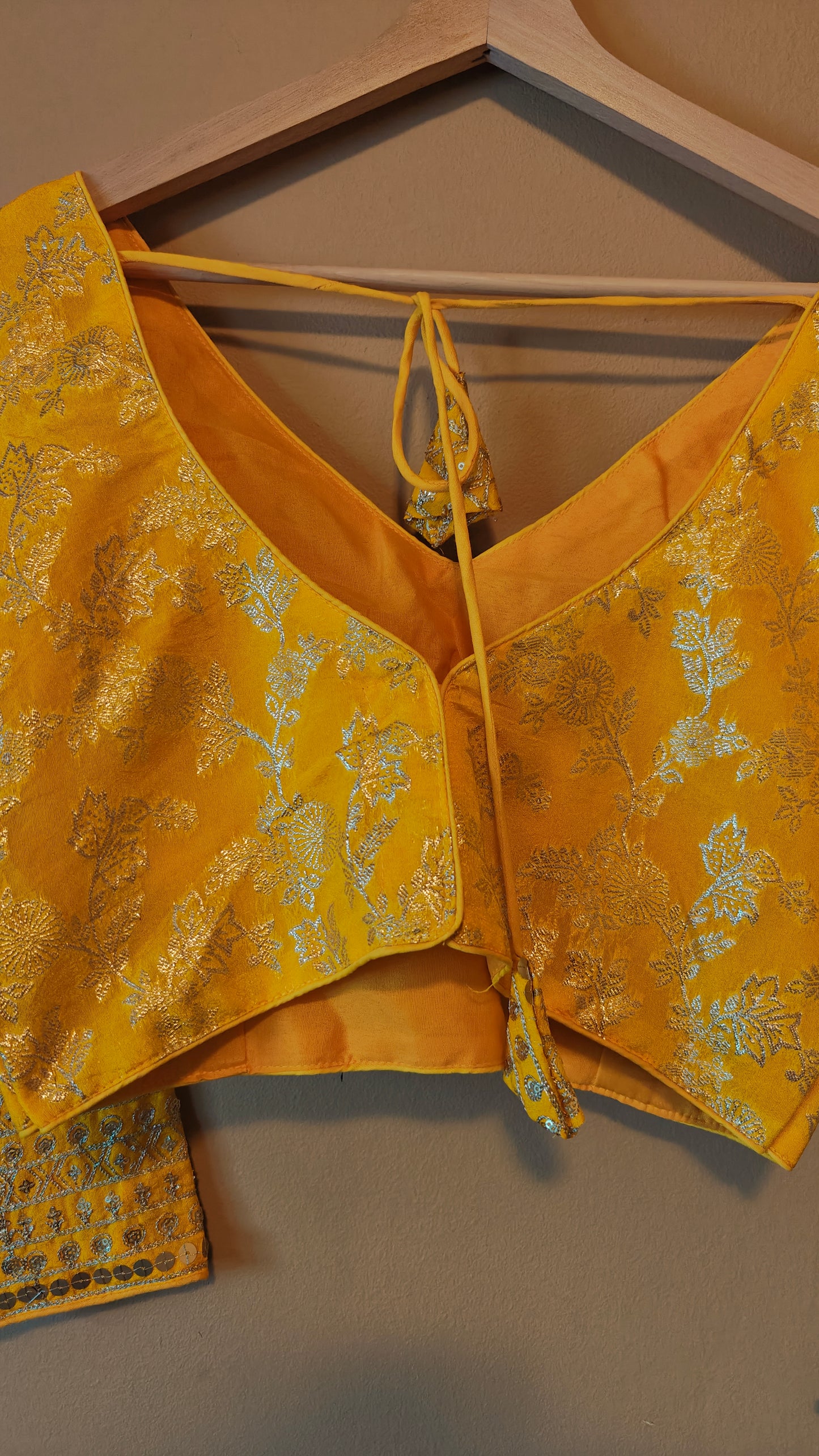 Yellow Dola Silk Blouse