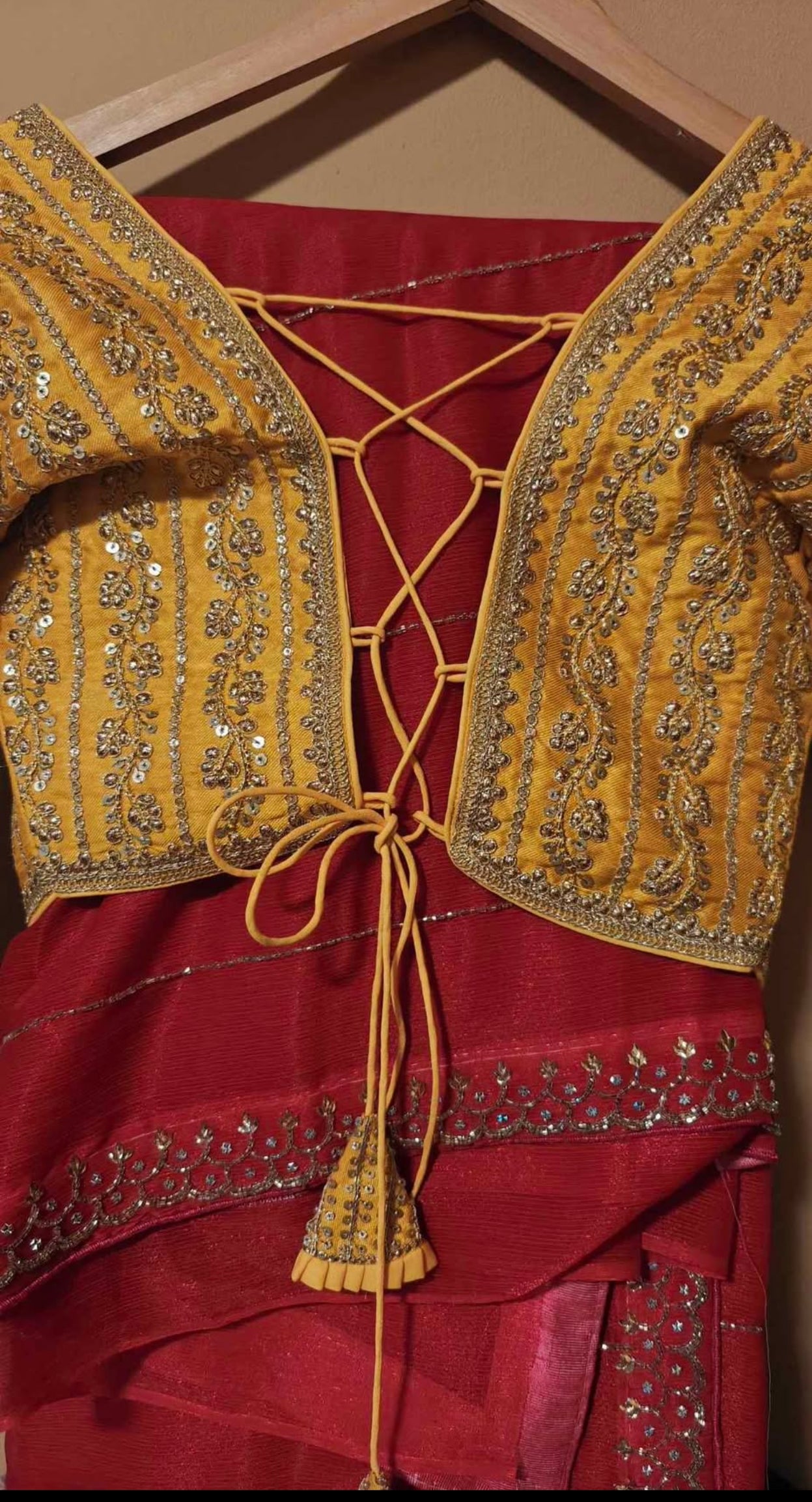 Luxury Saree with Sabhyasachi blouse style