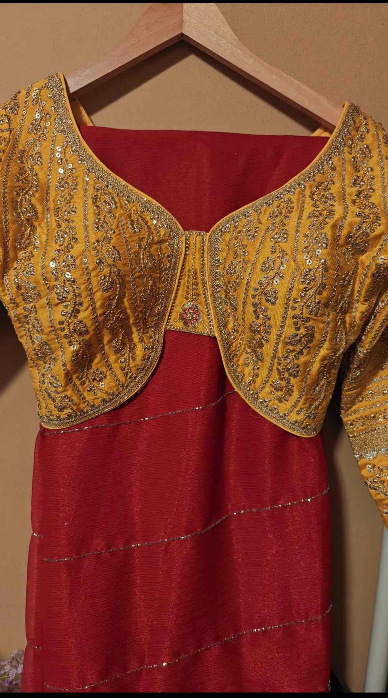 Luxury Saree with Sabhyasachi blouse style