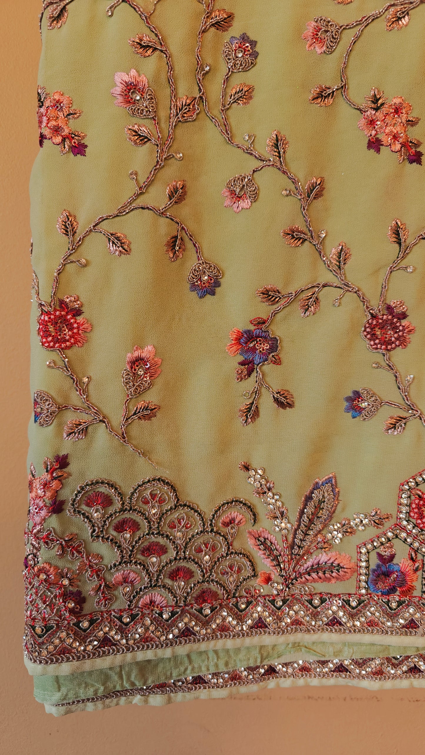 Designer Luxury Party Wear Saree with Stitched Blouse