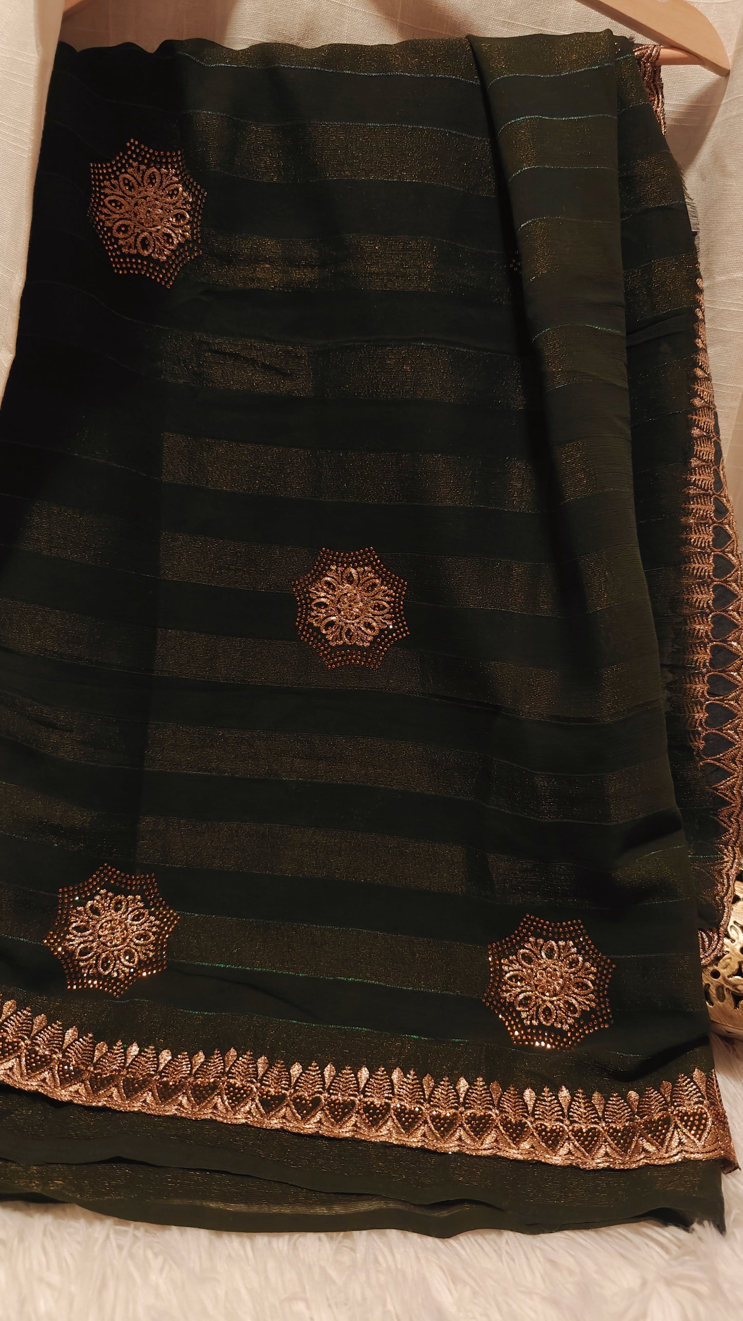 Party Wear Mint Green Saree