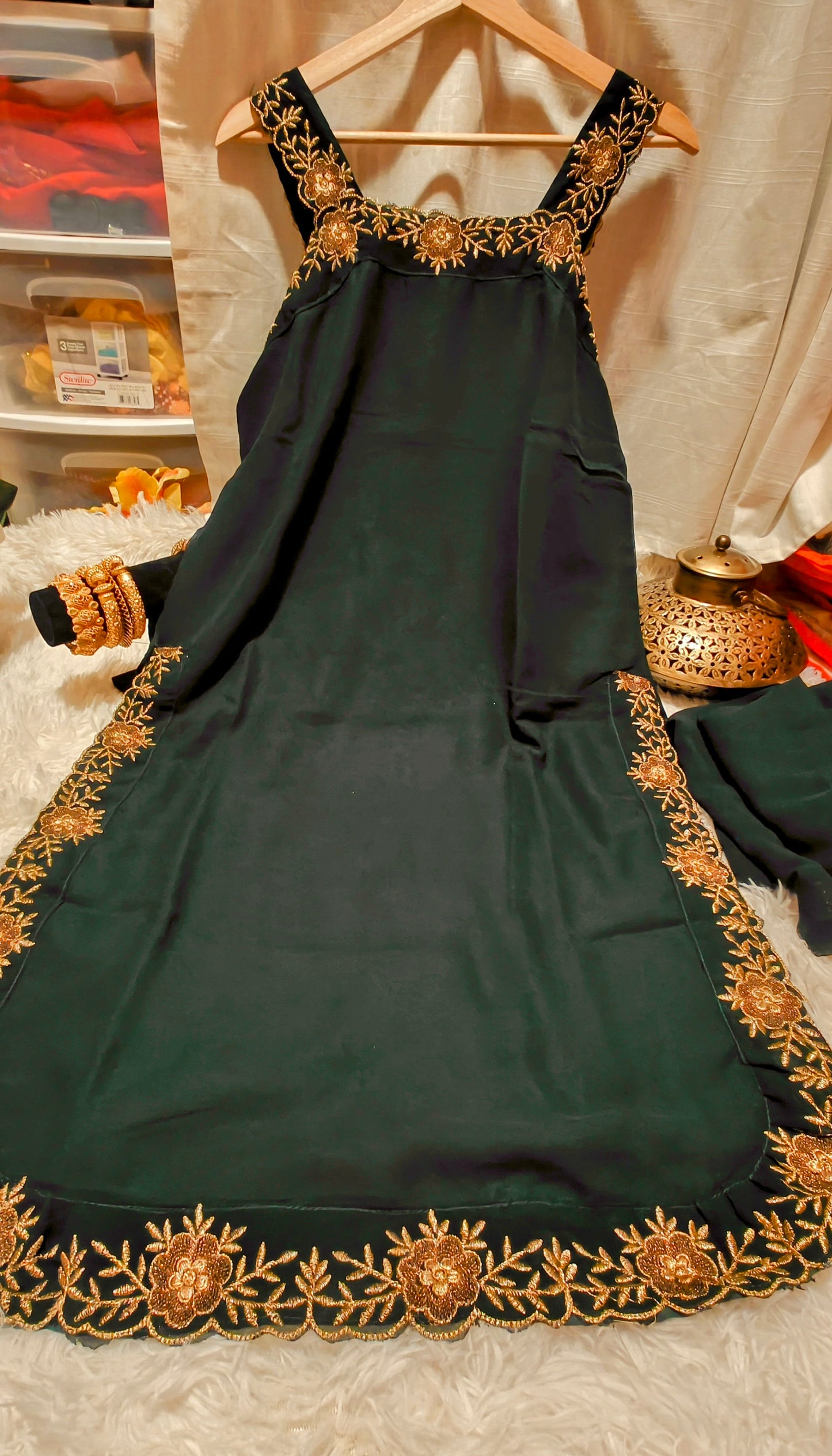 Sleeveless Designer Kurta Trio