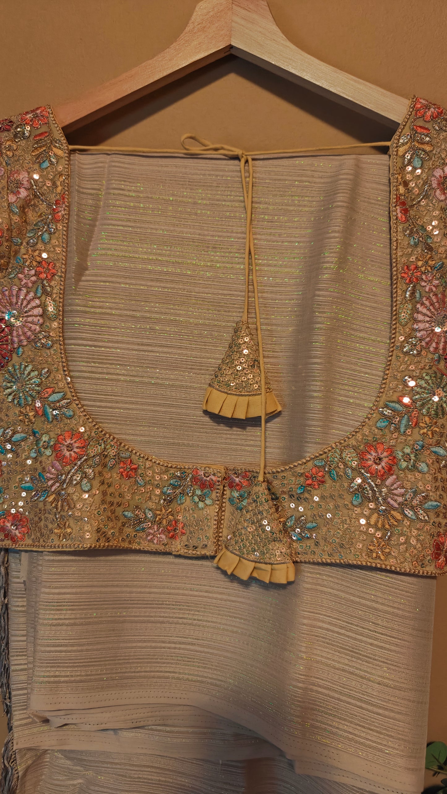 Designer Luxury Party Wear Saree with Stitched Blouse