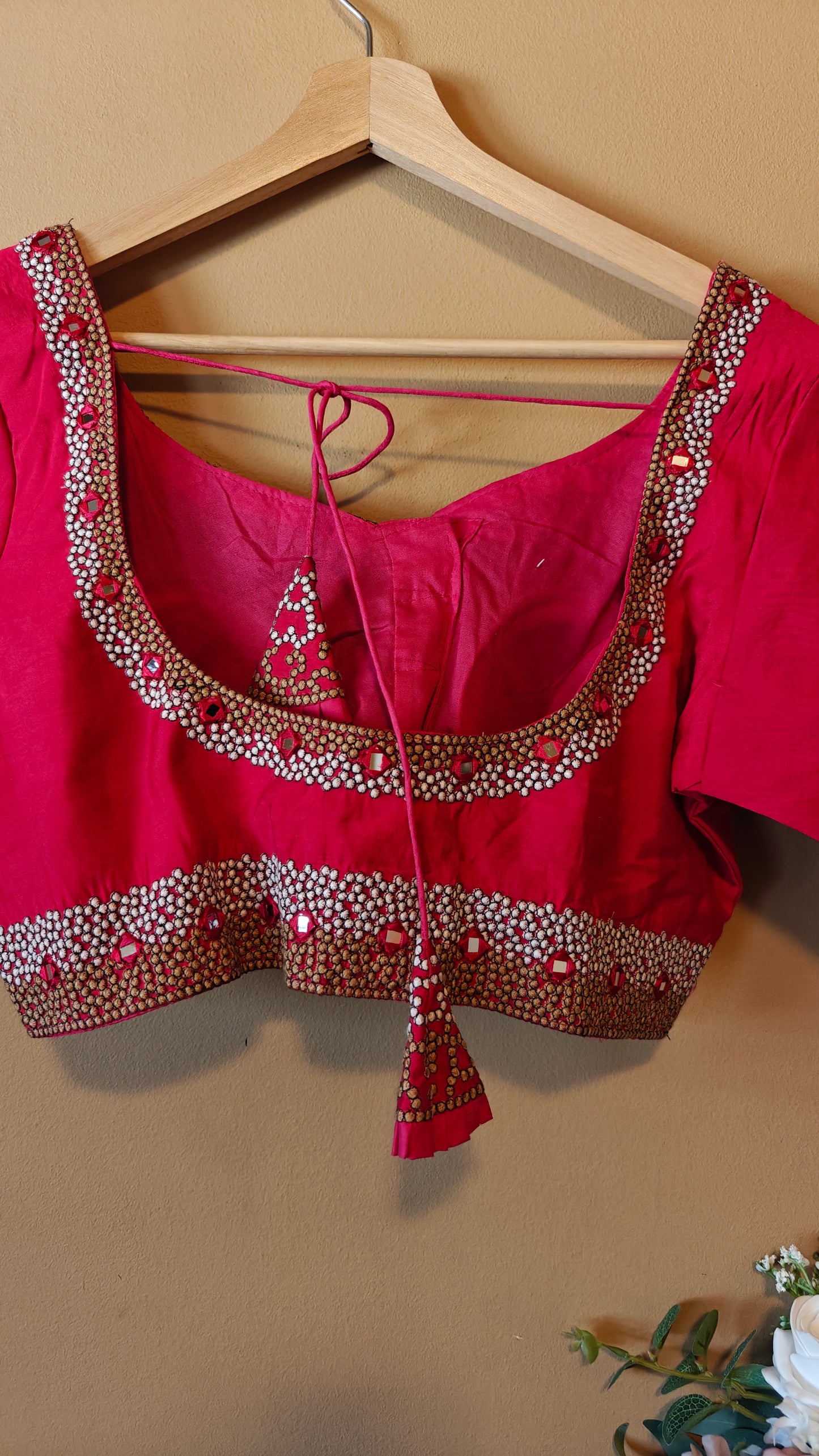 Red Party Wear Blouse