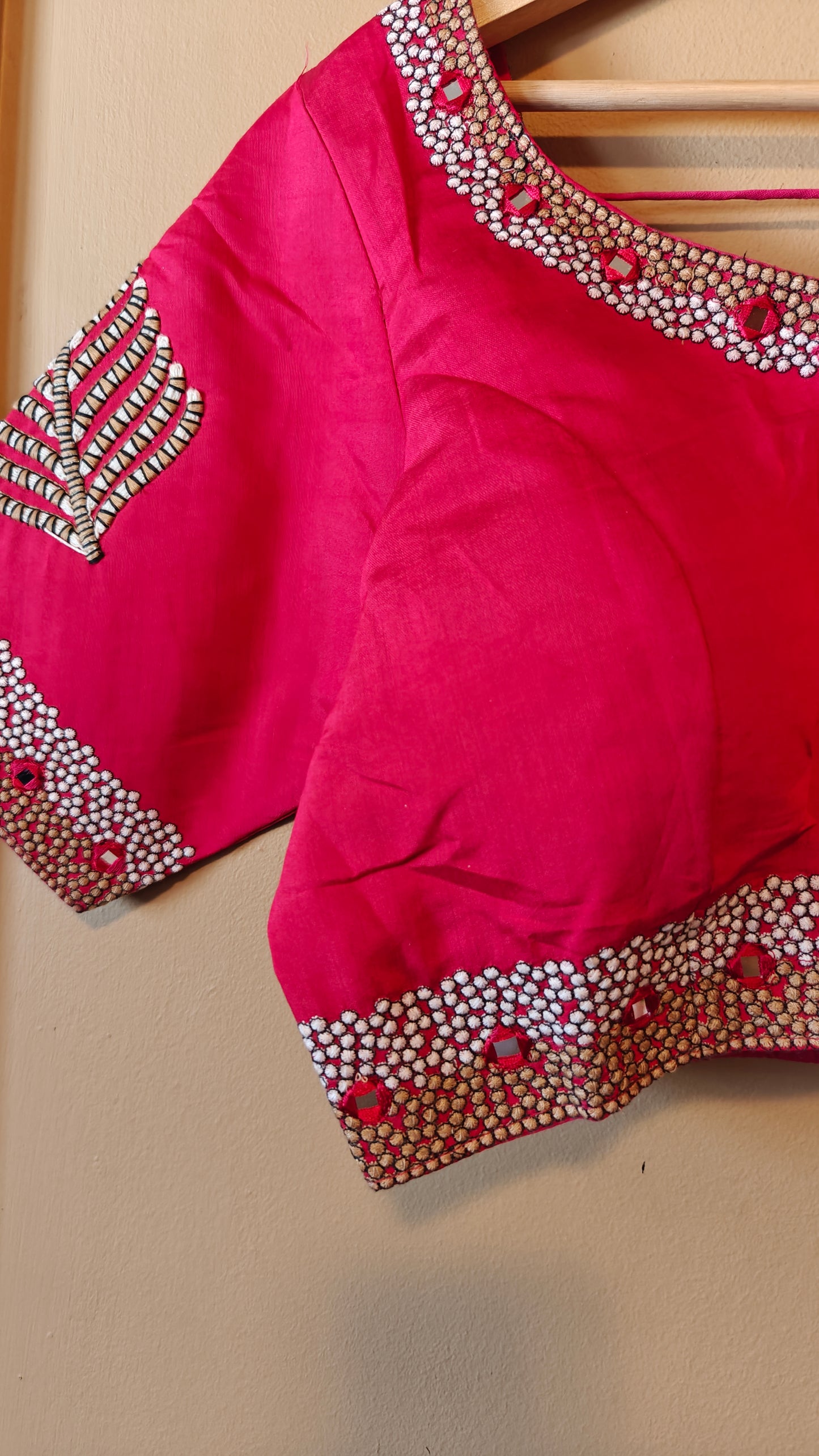 Red Party Wear Blouse