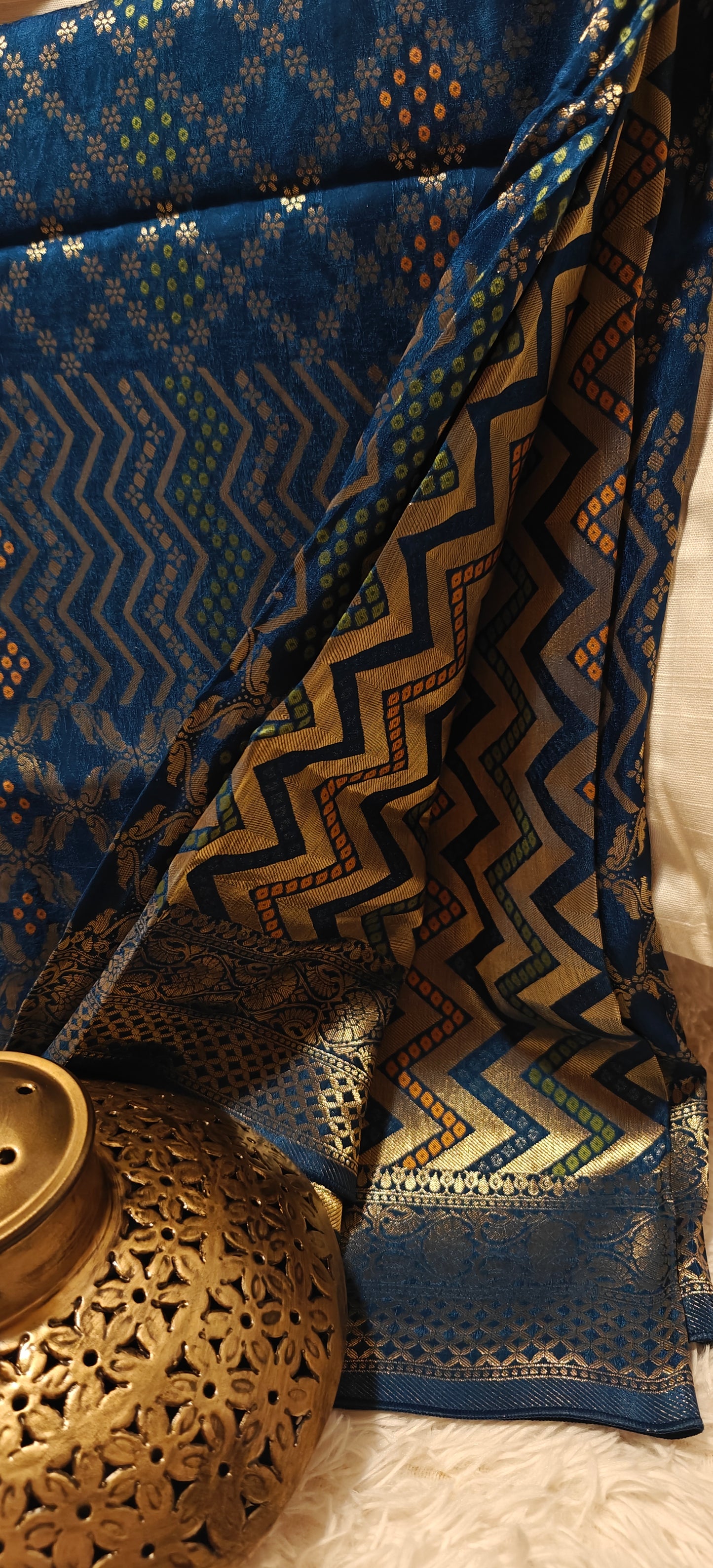 Blue Party Wear Pure Viscose Silk Saree