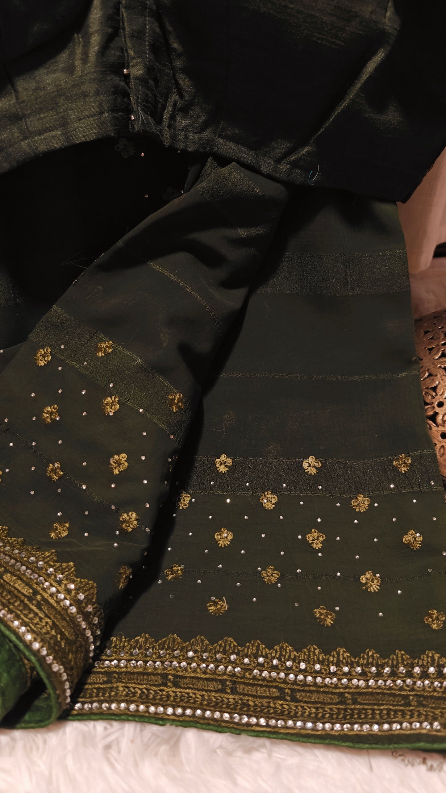 Party Wear saree with Ready to wear blouse