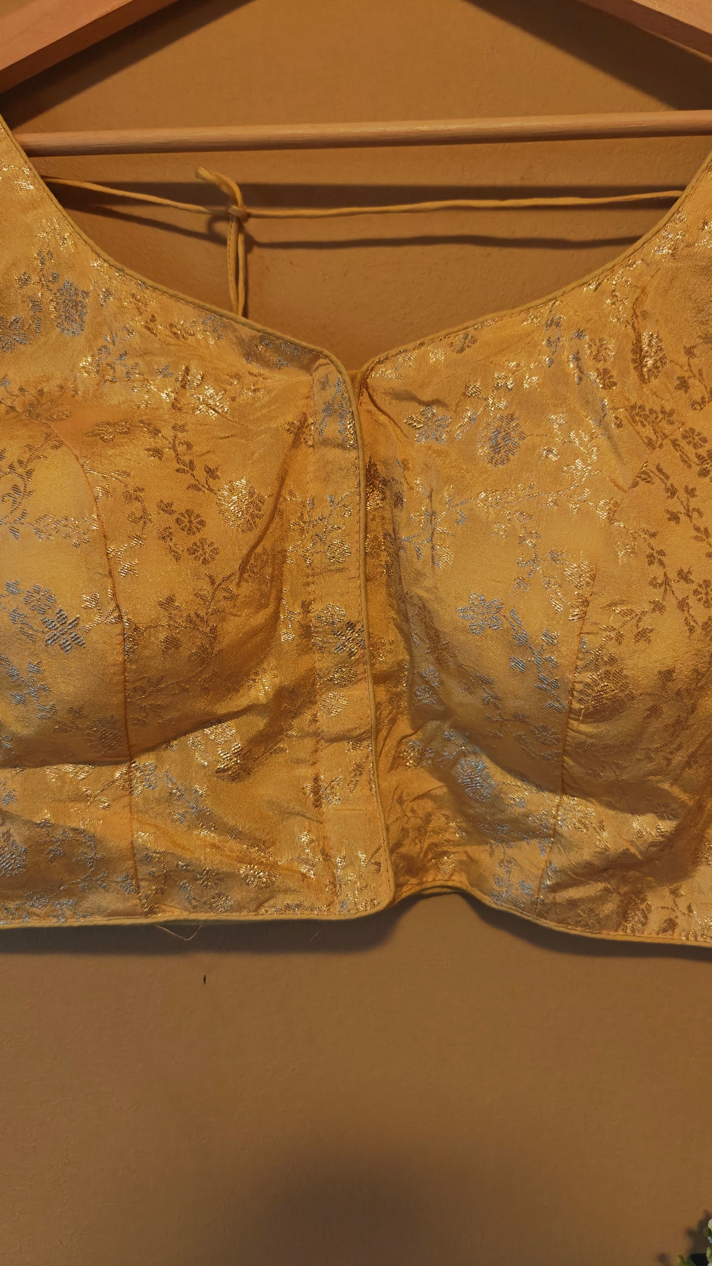 Golden Floral print Ready-to-Wear Blouse
