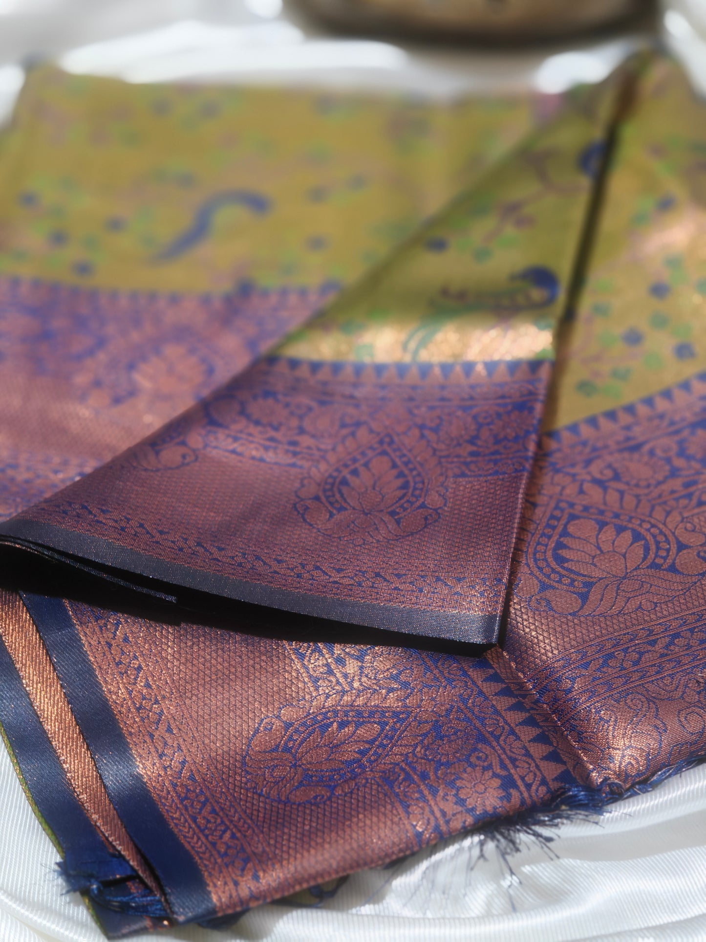 Peacock Floral Party Wear Premium Kanjivaram Silk Silk Saree