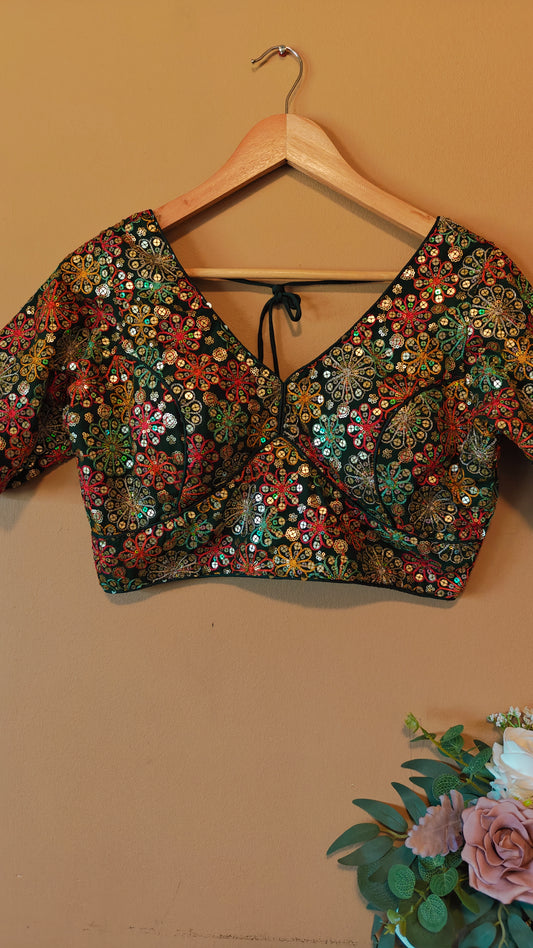 Party Wear Sequence Work Blouse