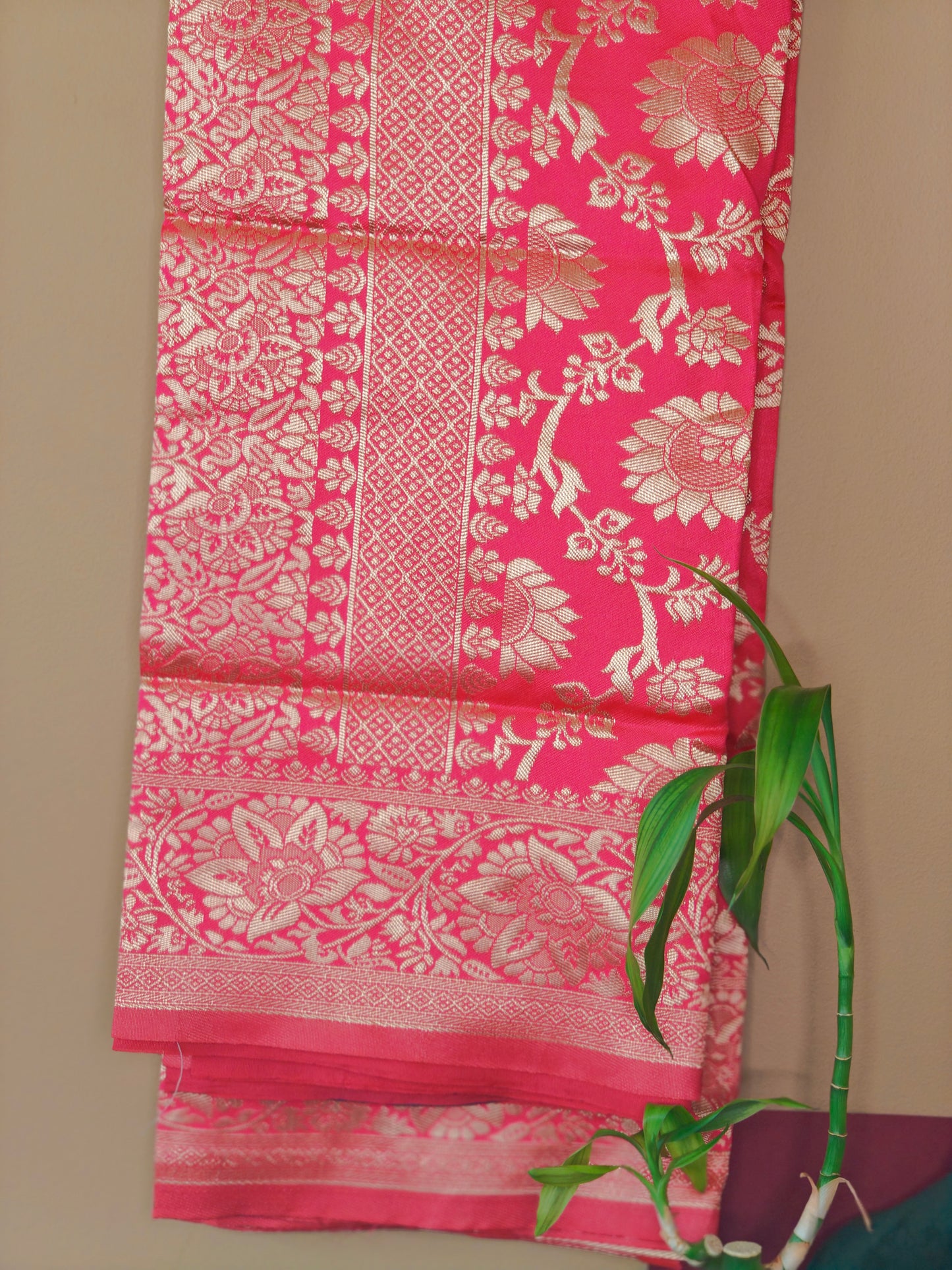 Red Party Wear Banarasi Silk Saree