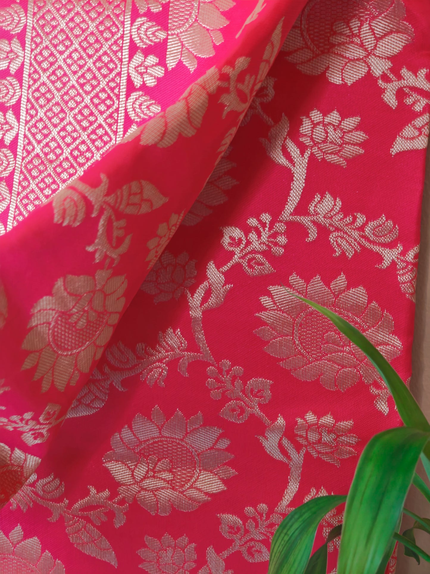 Red Party Wear Banarasi Silk Saree