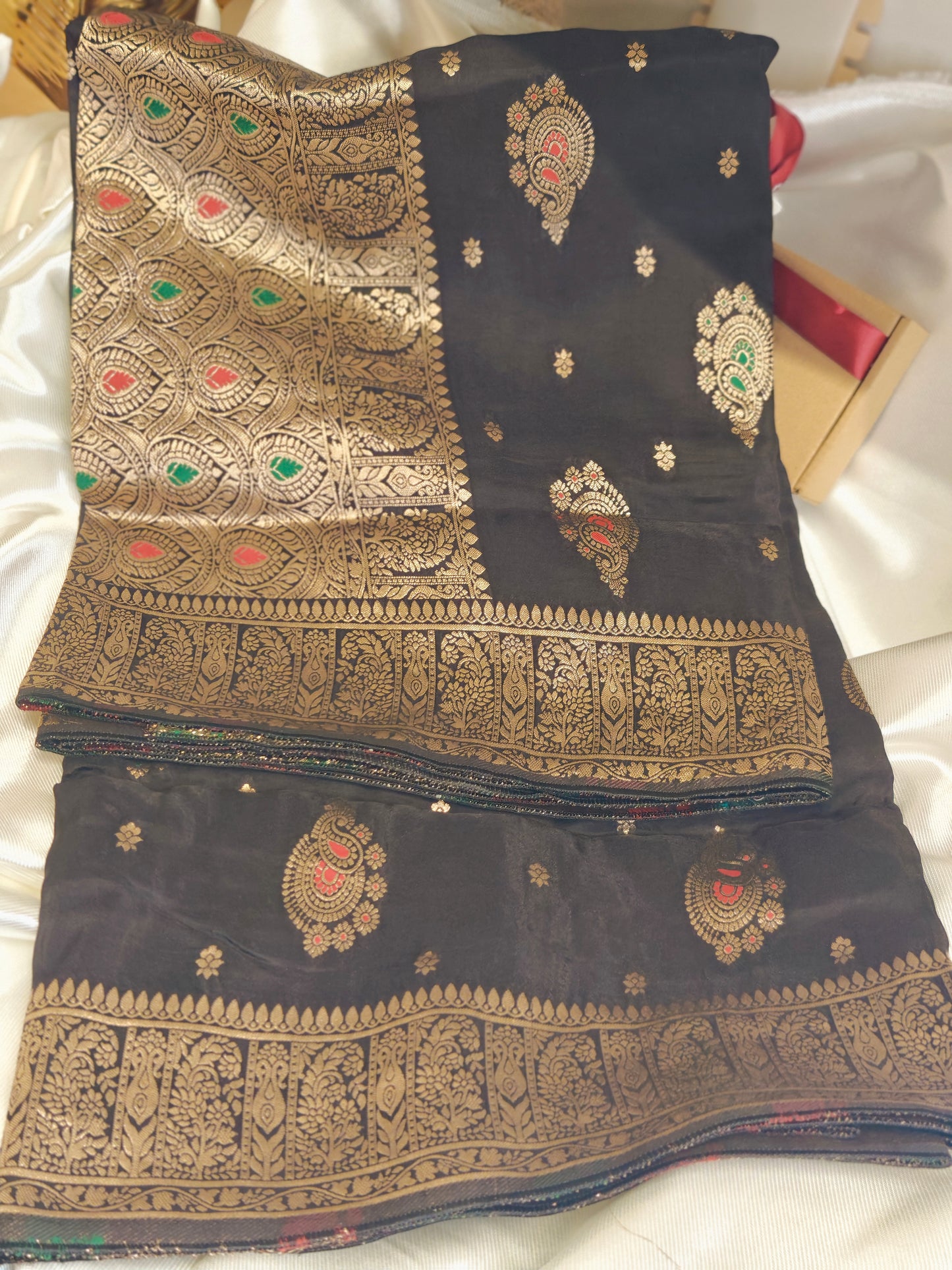 Black Party Wear Pure Viscose Saree