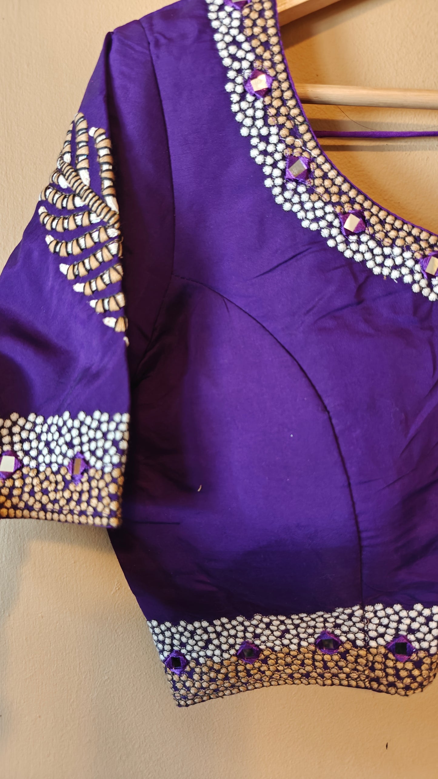 Purple Party Wear Blouse