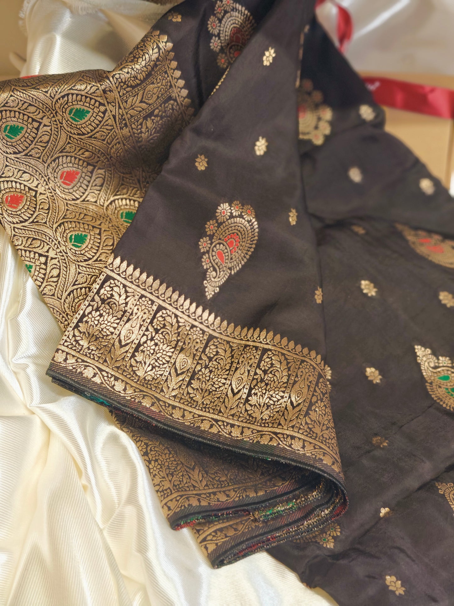 Black Party Wear Pure Viscose Saree