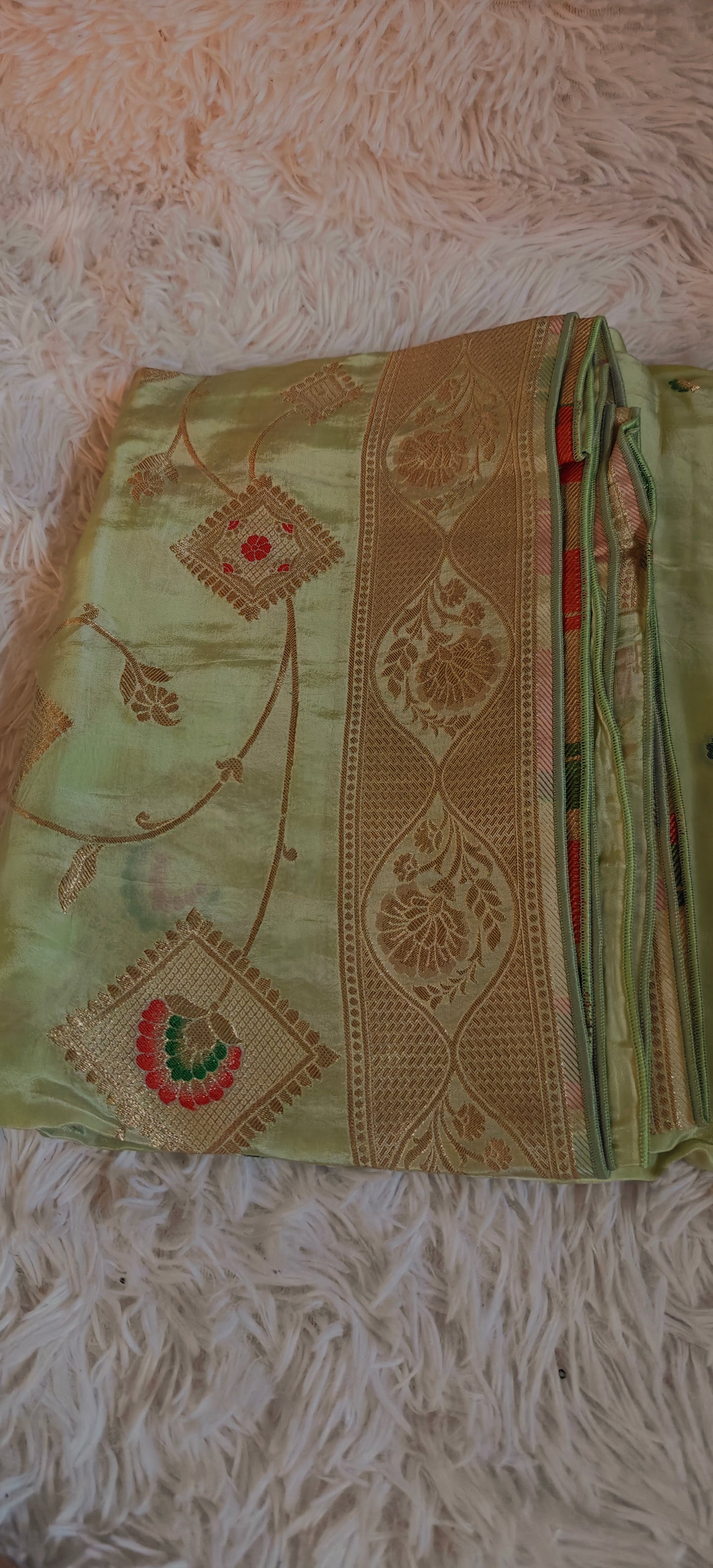 Green Party Wear Pure Viscose Saree