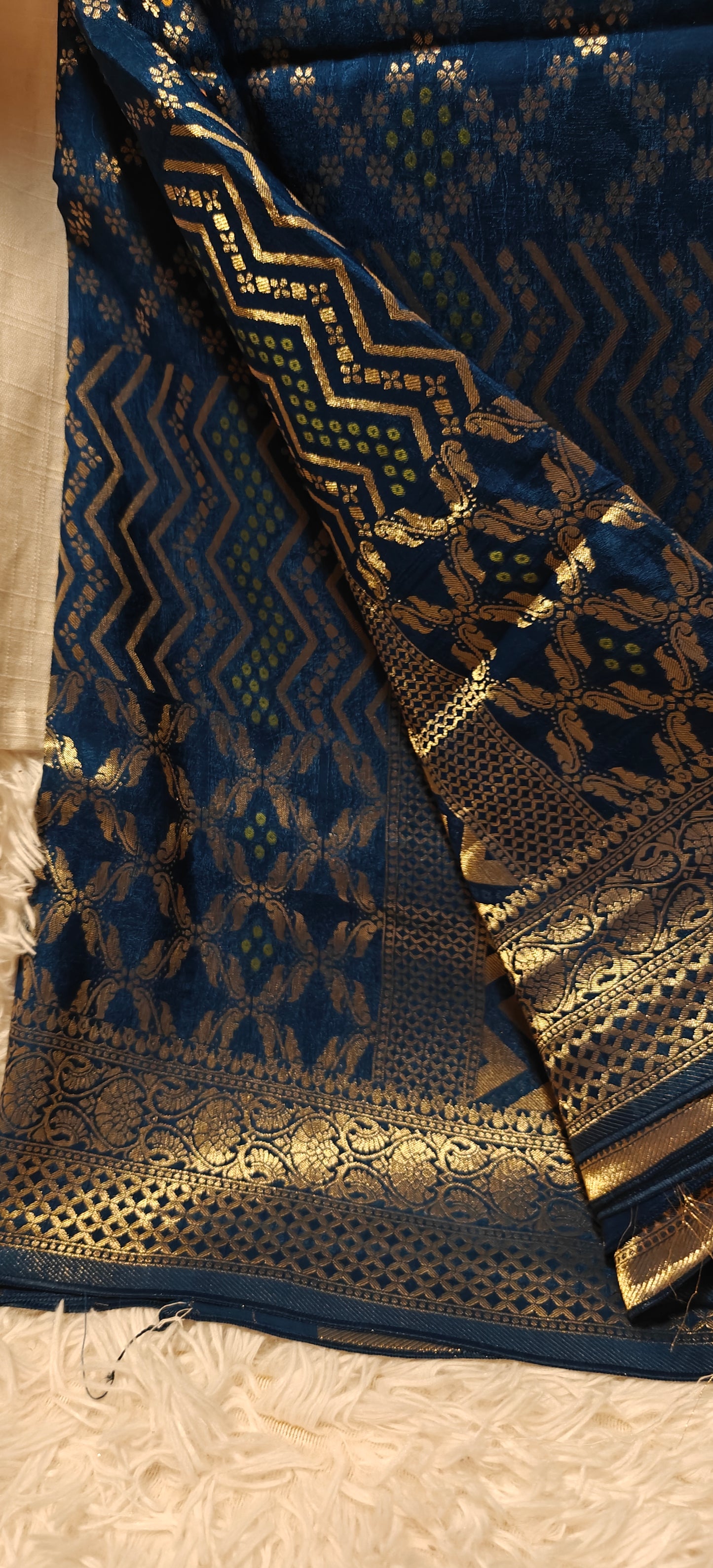 Blue Party Wear Pure Viscose Silk Saree