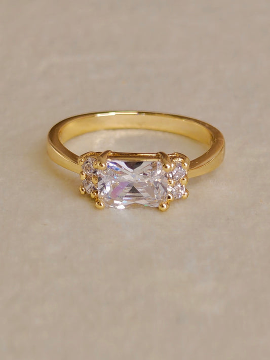 Mossonite Diamond Cut Ring